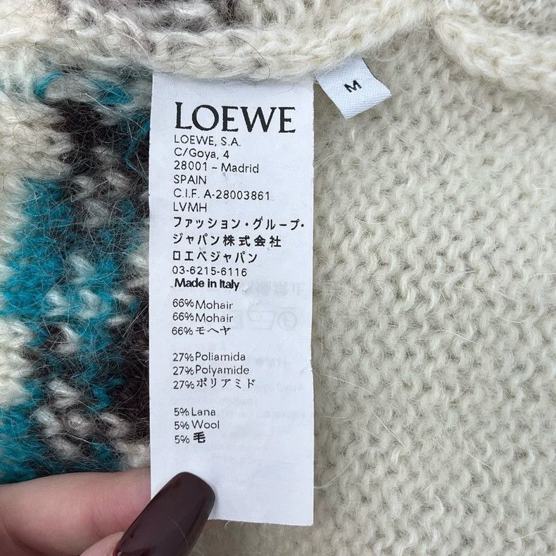 Loewe loewe Off-white Squirrel letter seahorse hair cardigan 2504 Size US M / EU 48-50 / 2 - 7 Thumbnail