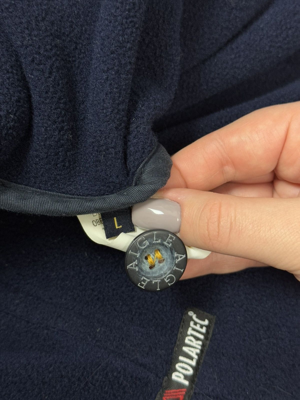Aigle Vintage Aigle Reversible Polartec Fleece Jacket Oversized Size L / US 10 / IT 46 - 10 Thumbnail
