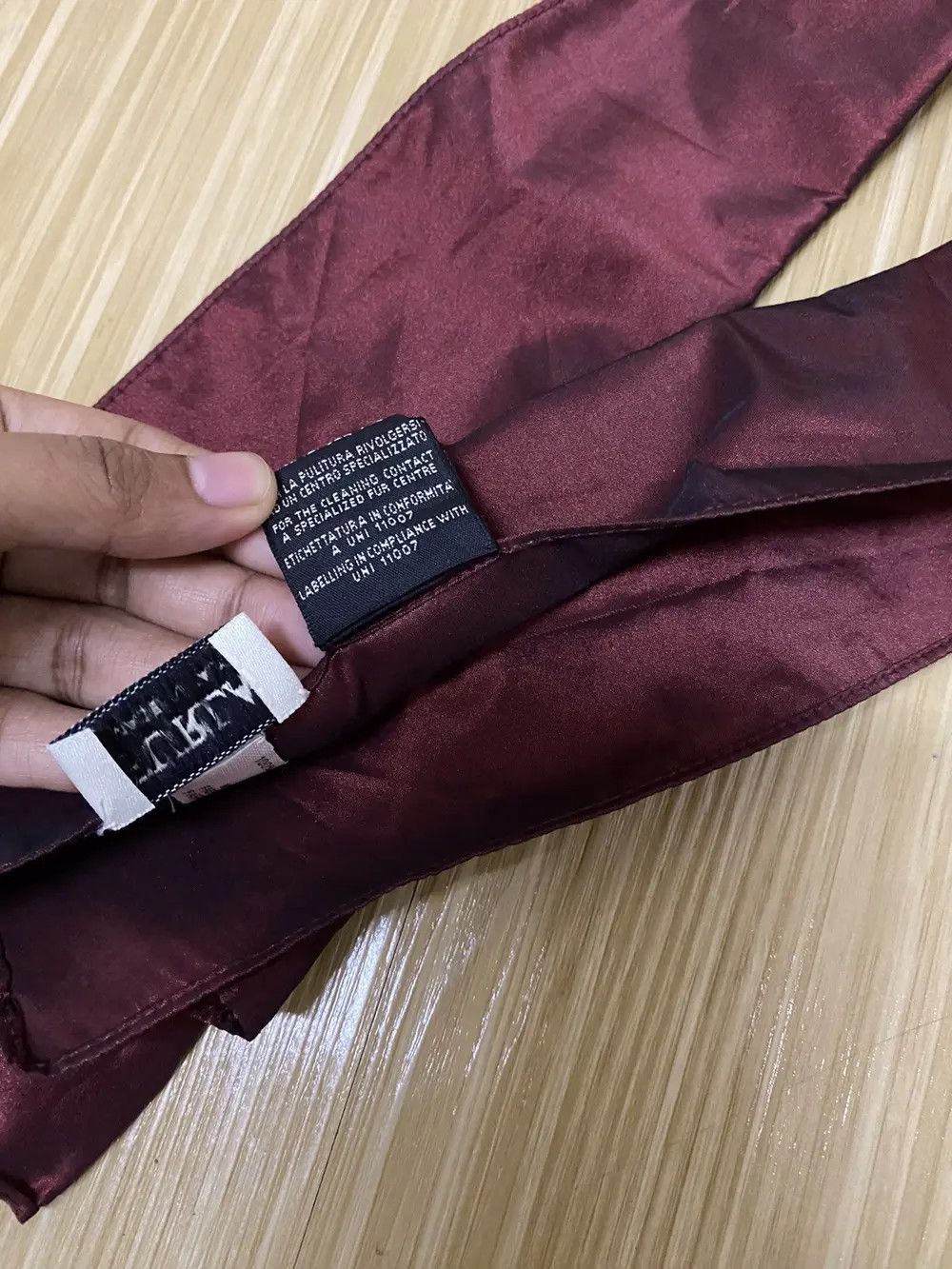 Furla Furla Rabbit Fur Burgundy Scarf Muffler Size ONE SIZE - 7 Thumbnail