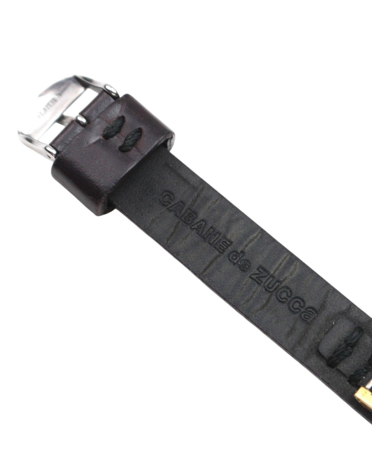 Issey Miyake × Seiko 1996 CABANE DE ZUCCA CHEWING GUM RECTANGLE LEATHER WATCH Size ONE SIZE - 4 Thumbnail