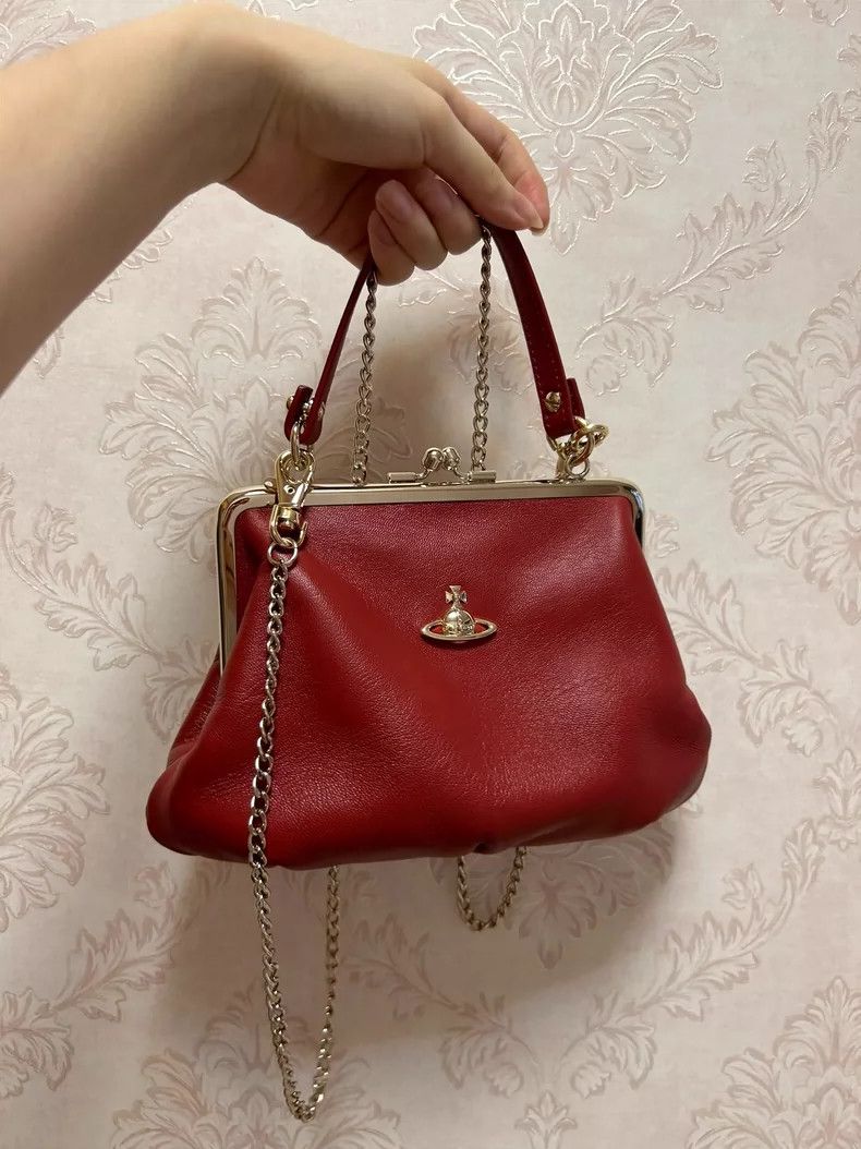 Vivienne Westwood Vivienne Westwood size os Classic red gold buckskin purse Size ONE SIZE - 1 Thumbnail
