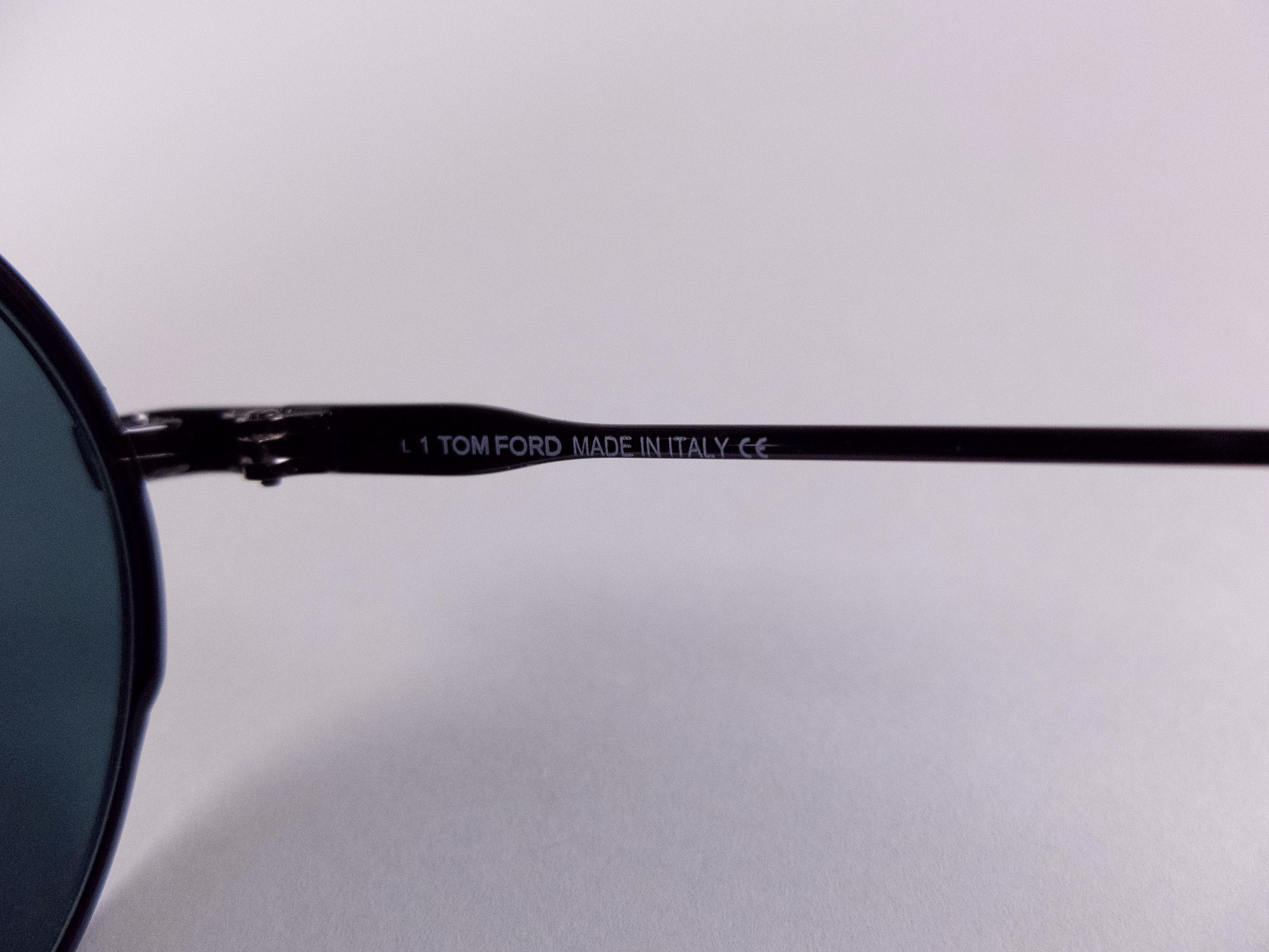 Tom Ford TOM FORD Jet black aviator pilot sunglasses UV protect. 64mm Size ONE SIZE - 6 Thumbnail