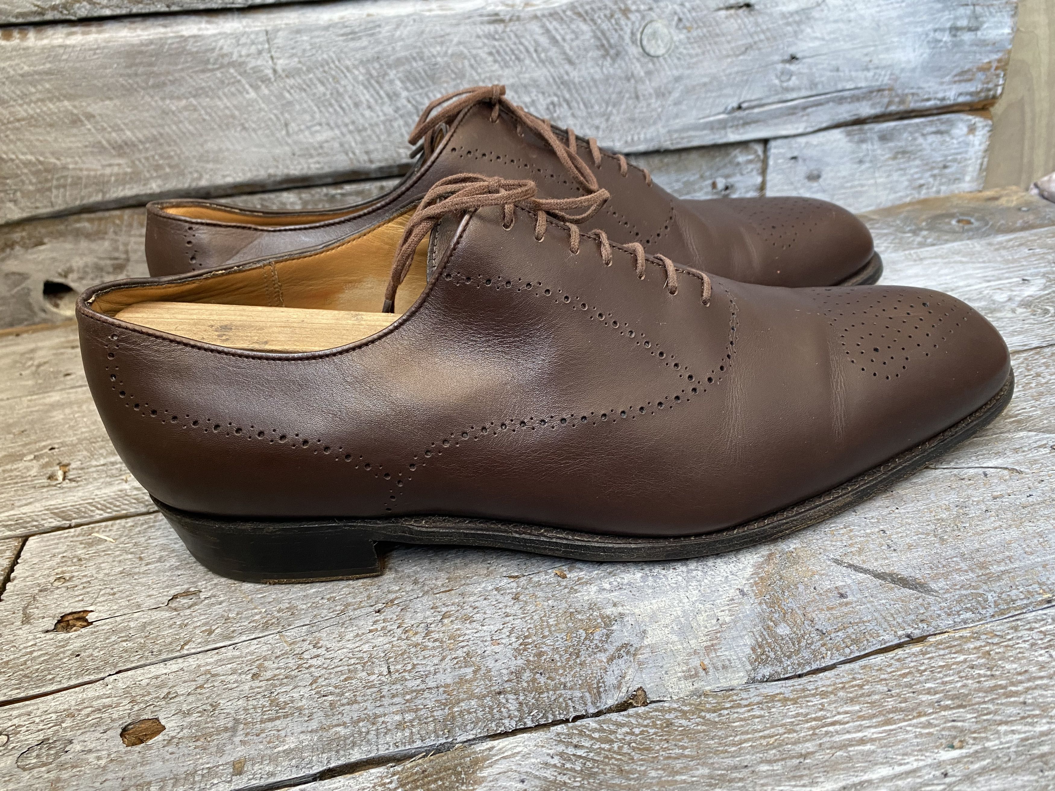 J.M. Weston Jm weston brown oxford brown leather shoes Uk8E Size US 9 / EU 42 - 12 Thumbnail