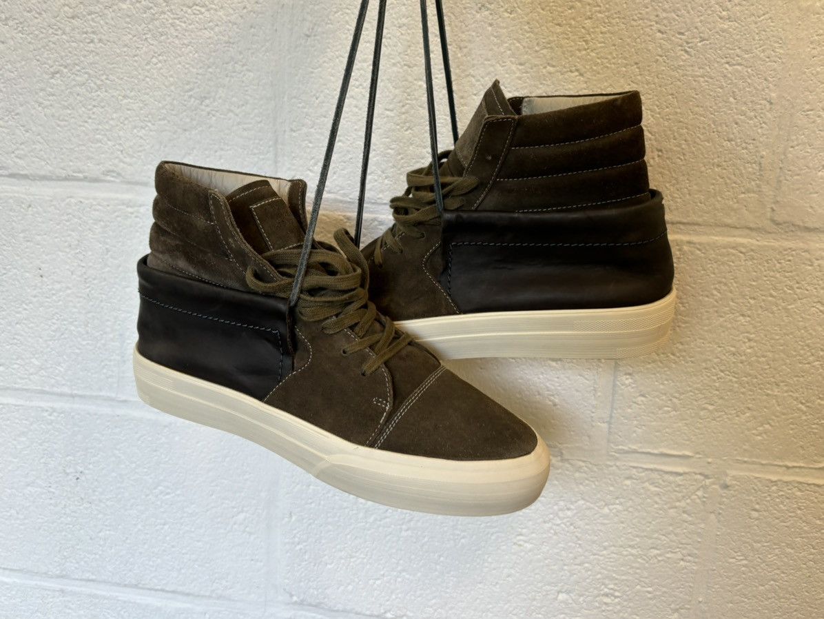 Maison Margiela MMM 22 Hybrid Suede-Leather High Top Lace Up Sneakers Boots Size US 11.5 / EU 44-45 - 7 Thumbnail