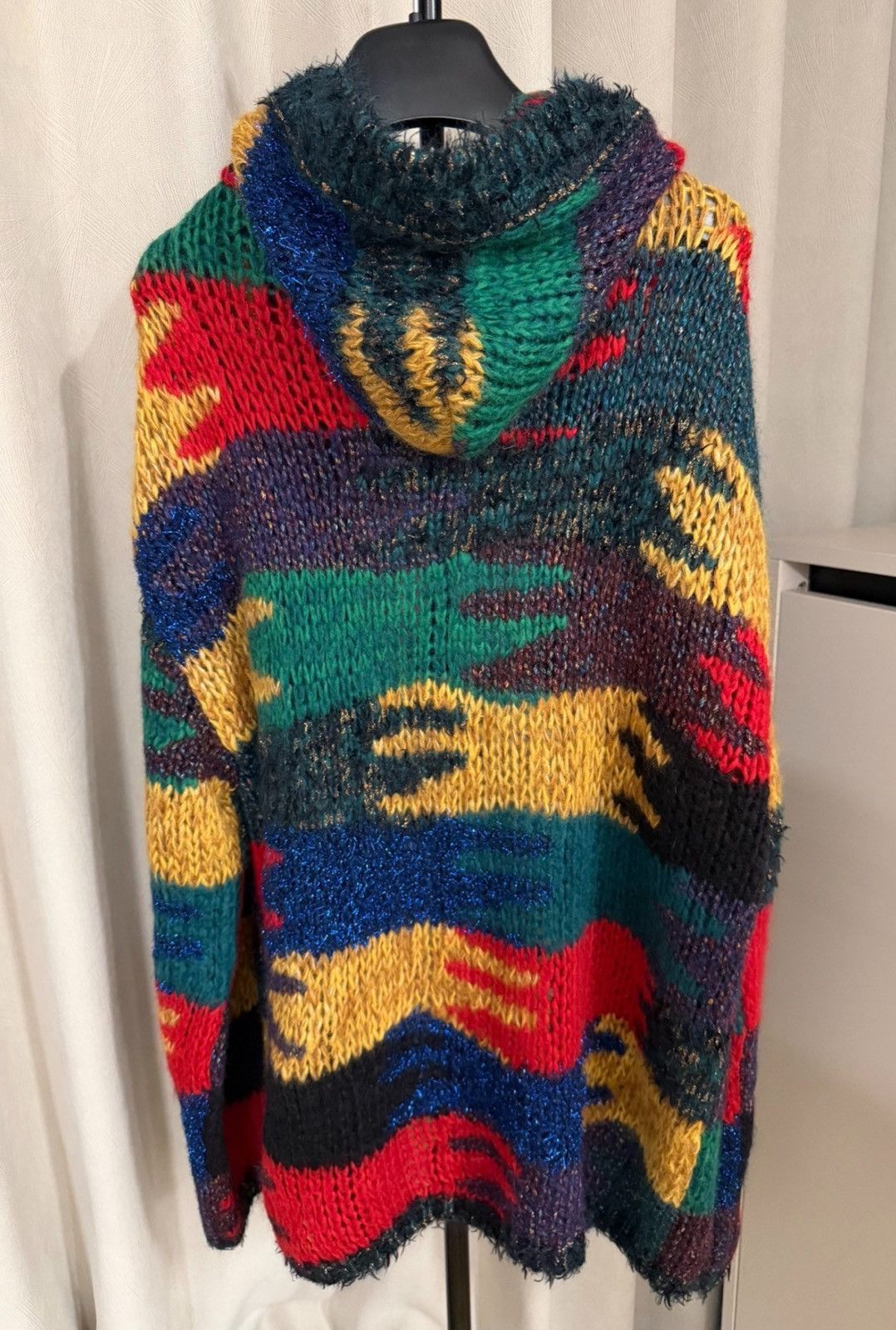 Saint Laurent Paris Saint Laurent Paris 18FW Rainbow Lurex Knit Hooded Cardigan Size US XL / EU 56 / 4 - 2 Thumbnail