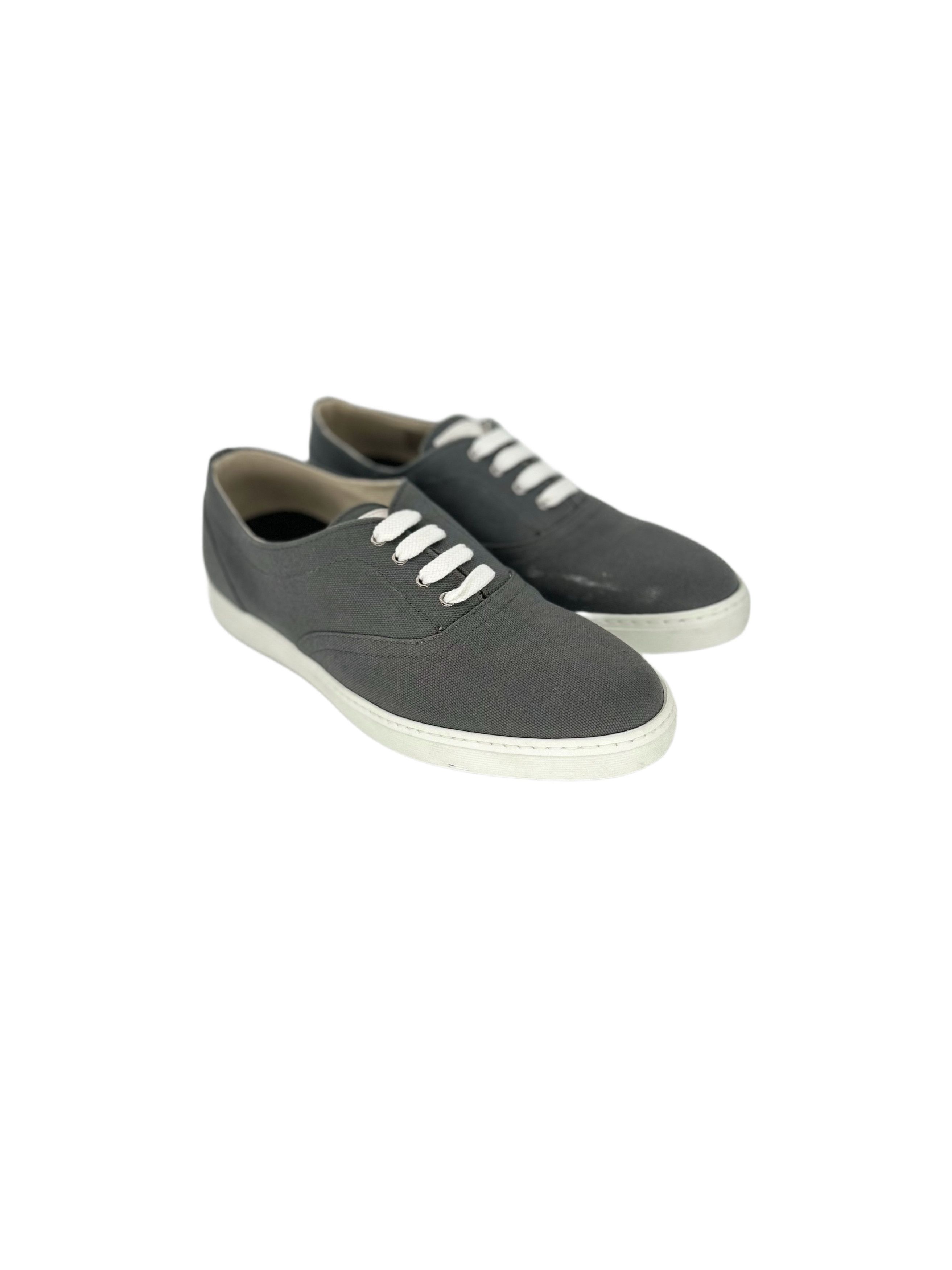 Dolce & Gabbana D&G ( Dolce & Gabbana ) Grey Canvas 'Deck' Trainers Size US 6 / EU 39 - 1 Thumbnail