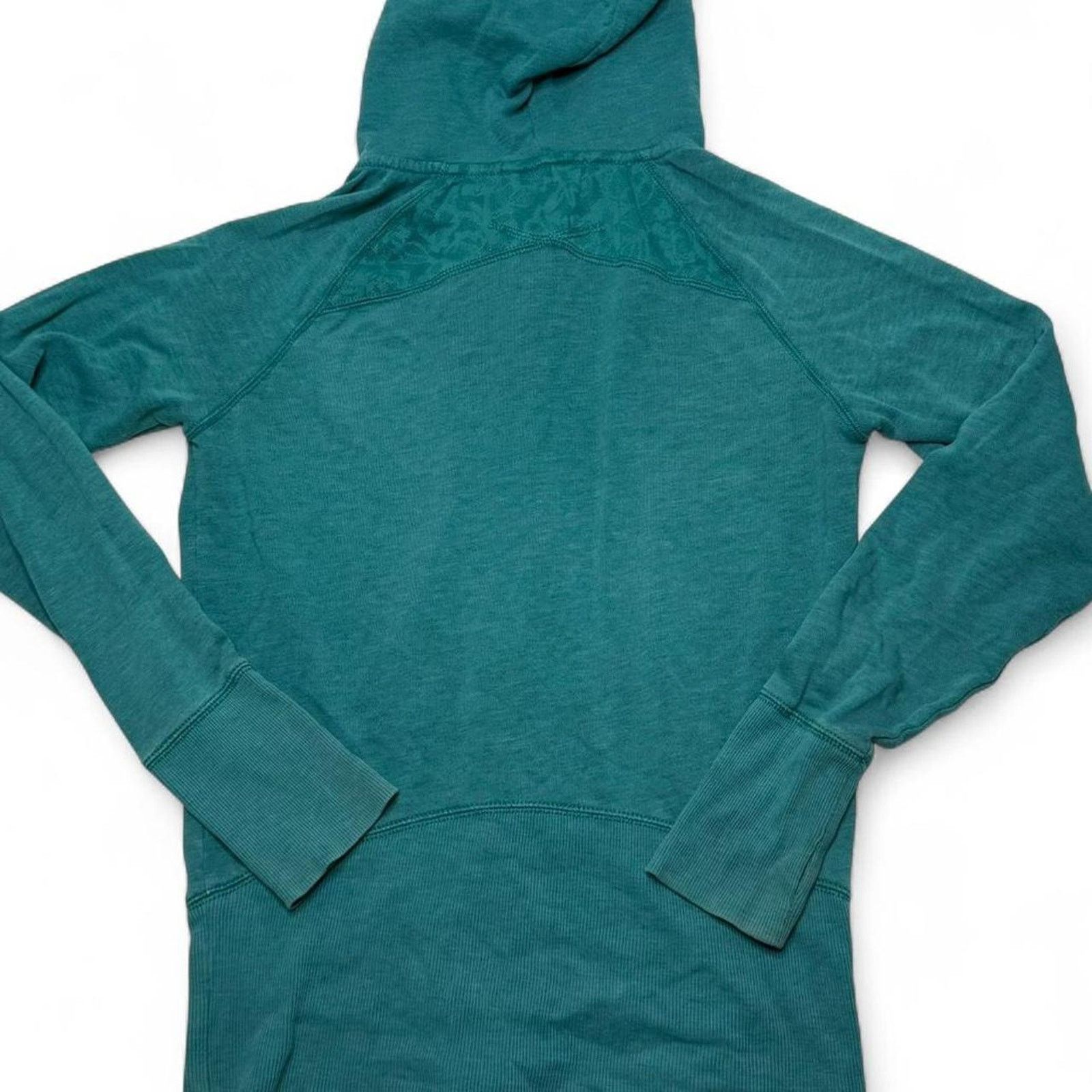 American Eagle Outfitters 2000s Teal Blue American Eagle Zip Super Comfy Hoodie Size M Size M / US 6-8 / IT 42-44 - 4 Thumbnail