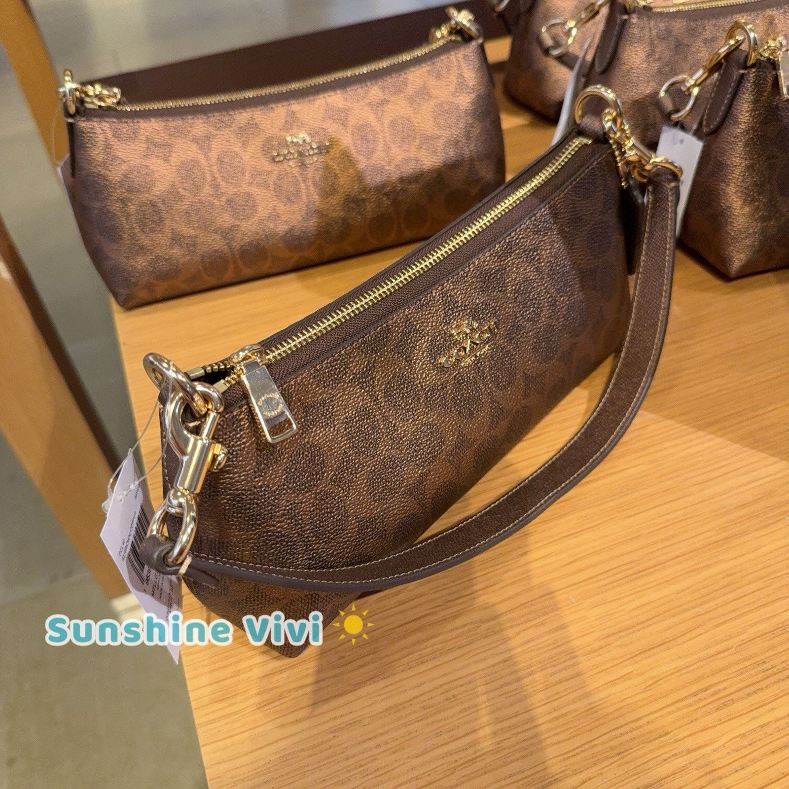 Coach NWT Coach Charlotte Shoulder Bag CCL40, IM/BROWN/COPPER Size ONE SIZE - 2 Thumbnail