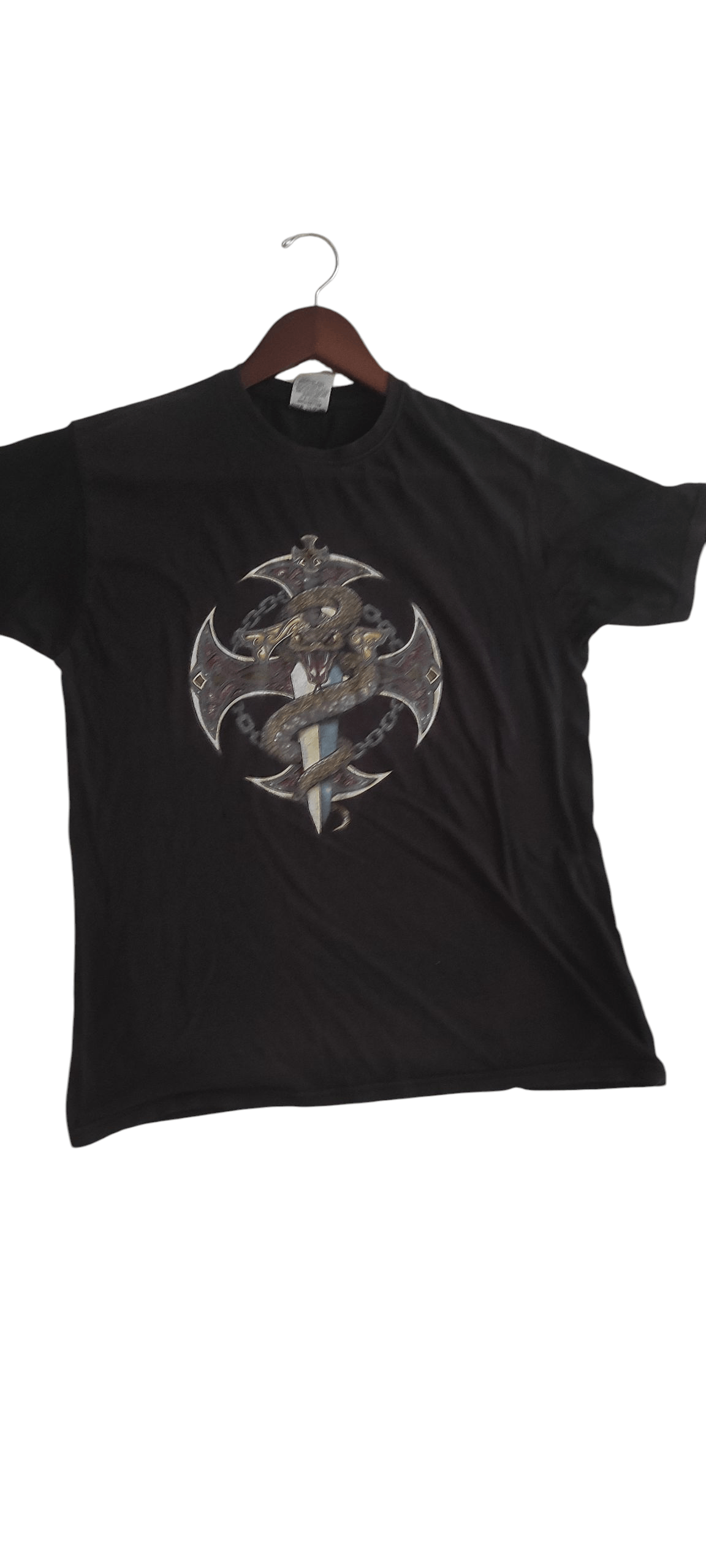 Vintage Venom Snake Graphic T-Shirt Men's Gothic Retro Hip Hop Size US S / EU 44-46 / 1 - 1 Thumbnail