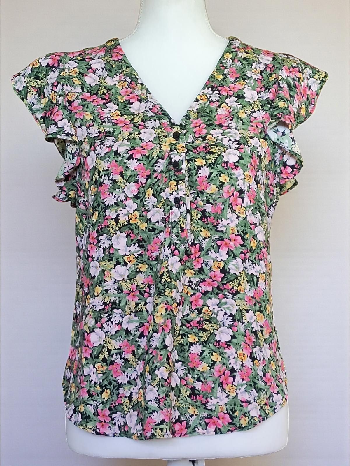 Other ZARA BASIC Floral Blouse Size XS Size XS / US 0-2 / IT 36-38 - 3 Thumbnail