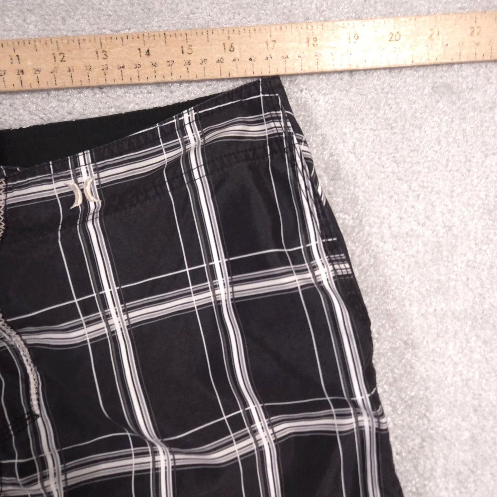 Hurley Hurley Shorts Mens Large Black White Plaid Board Shorts Swim Trunks 2009 Size US 34 / EU 50 - 6 Thumbnail