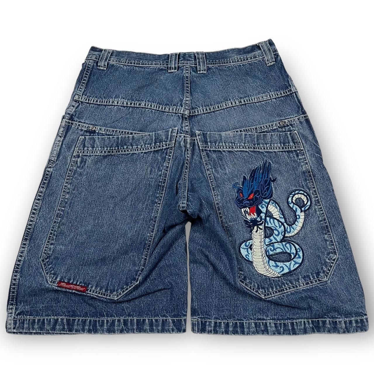 JNCO JNCO Men's Blue Shorts Size US 33 - 1 Thumbnail