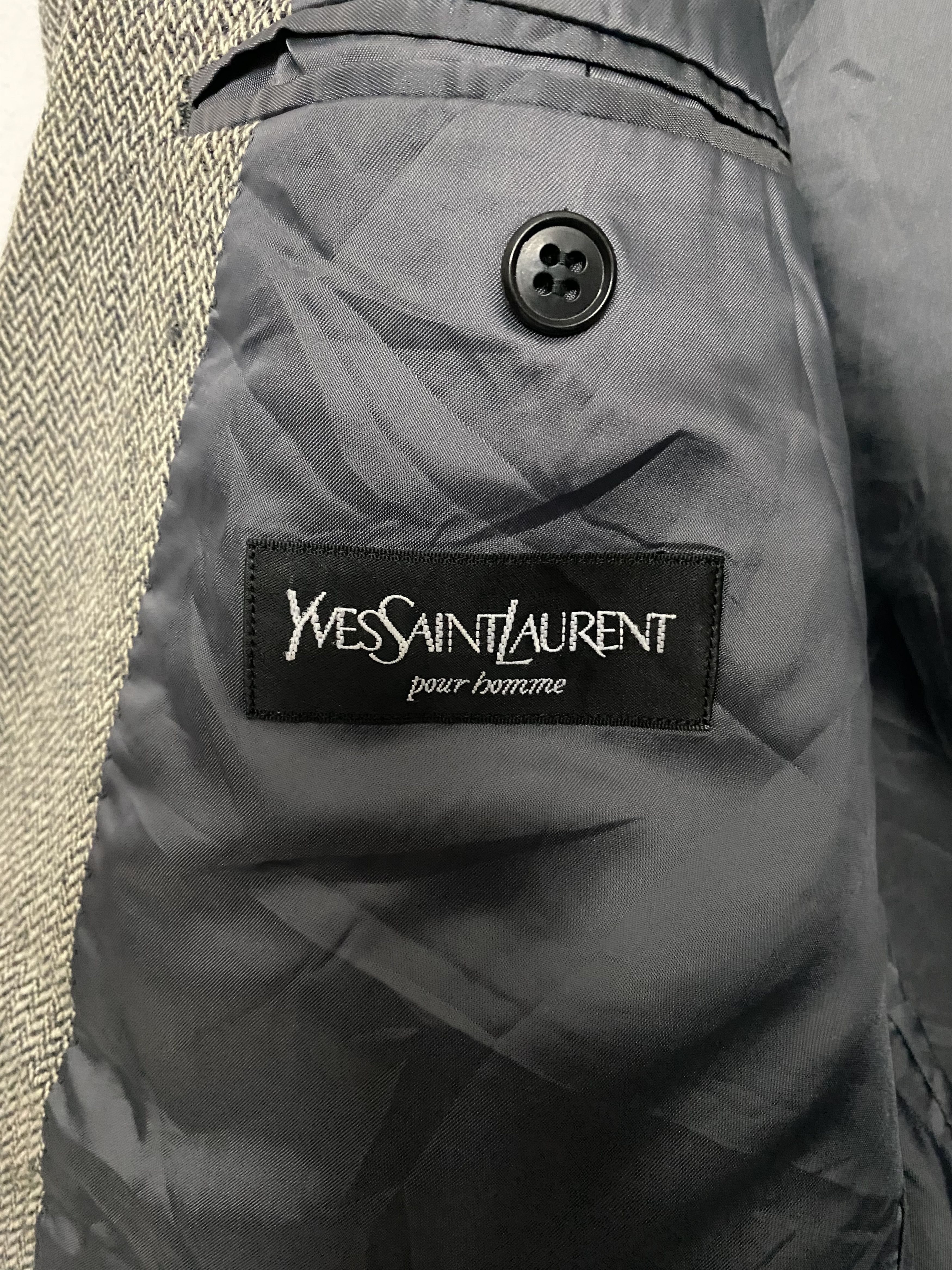 Yves Saint Laurent Vintage Yves Saint Lauren Pour Homme Coat Blazer Jacket Size US M / EU 48-50 / 2 - 7 Thumbnail
