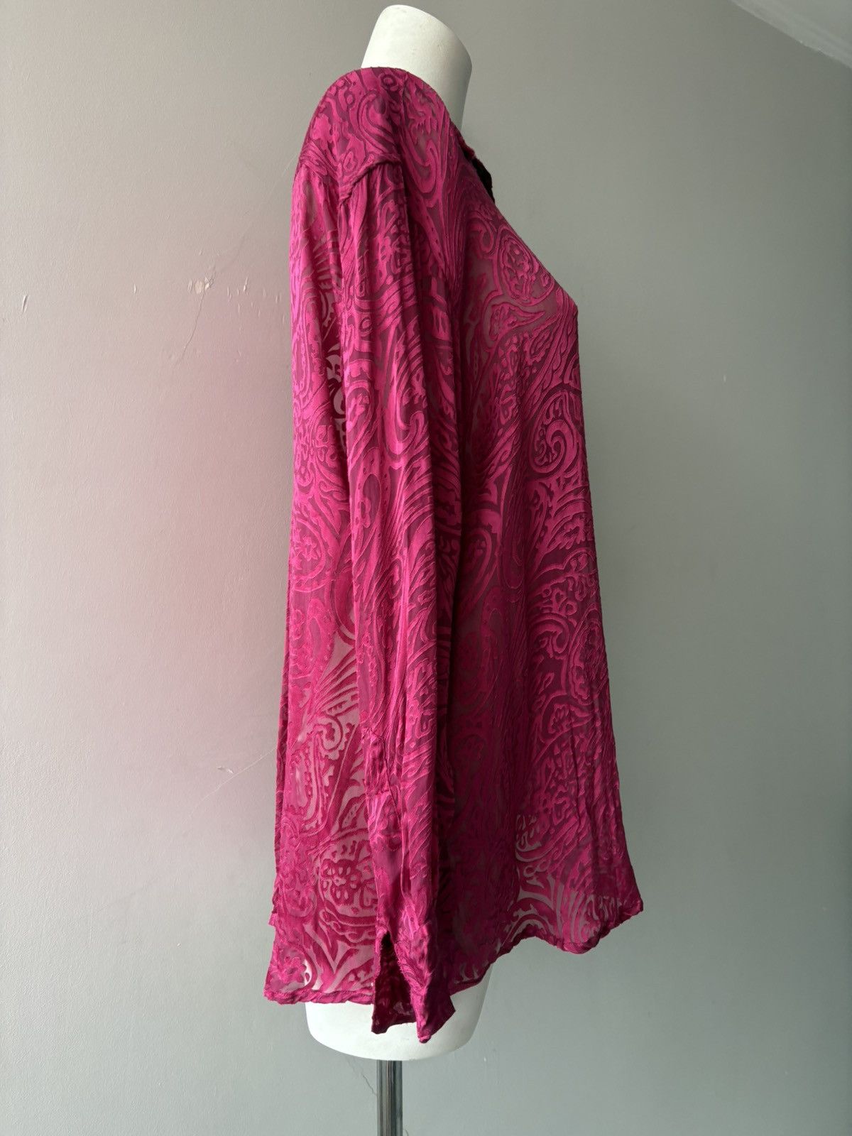 Vintage Silk and Cashmere shirt Size XL / US 12-14 / IT 48-50 - 13 Thumbnail