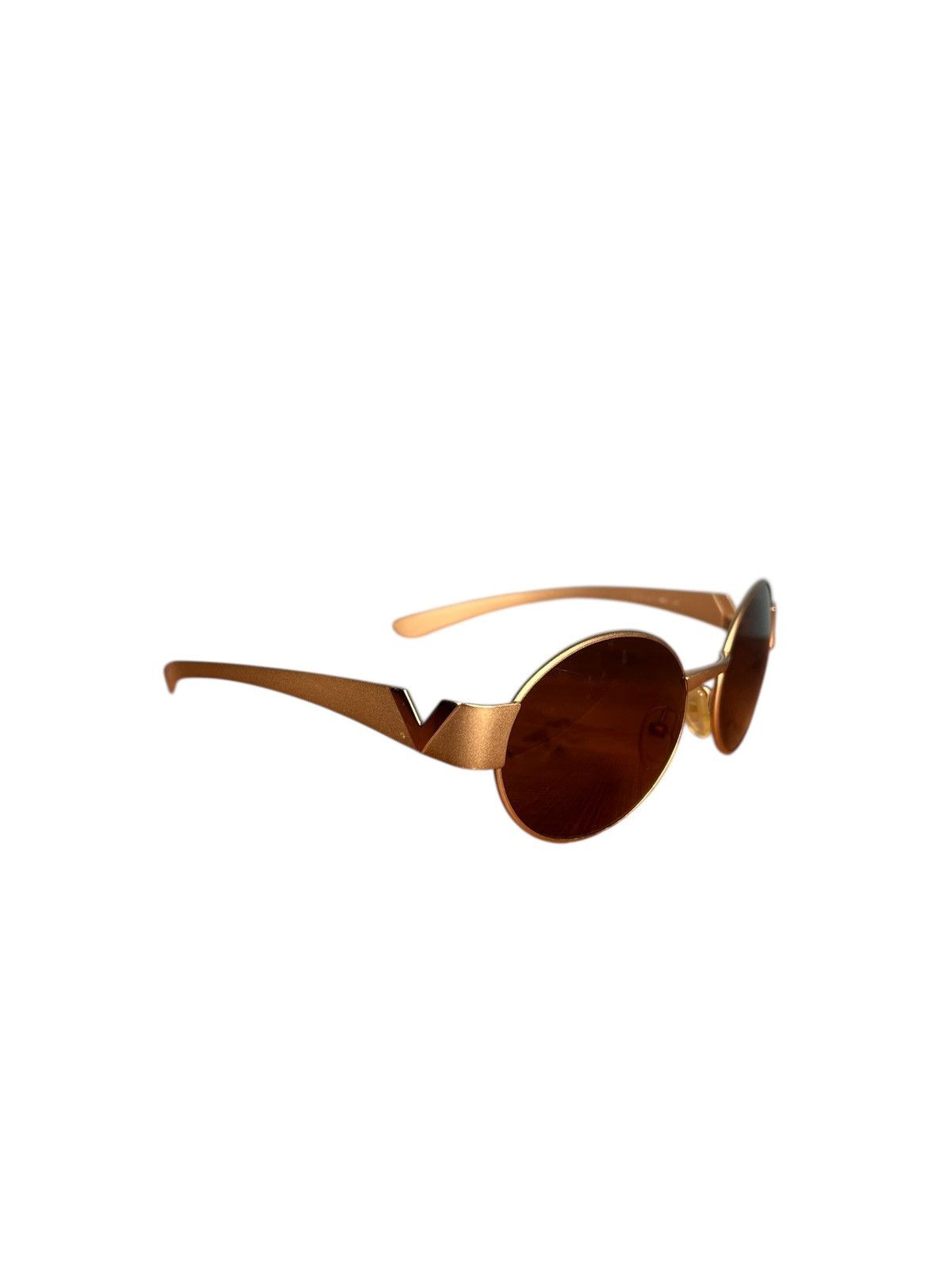 Valentino Valentino SL 5020 Vintage 90s Sunglasses Bronze Oval Bug Eye Size ONE SIZE - 2 Thumbnail