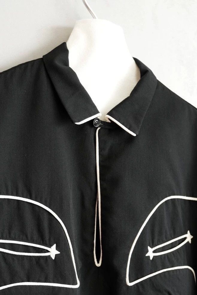 Yohji Yamamoto Yohji Yamamoto Yohji Yamamoto Black Western Style Shirt Size US S / EU 44-46 / 1 - 4 Thumbnail