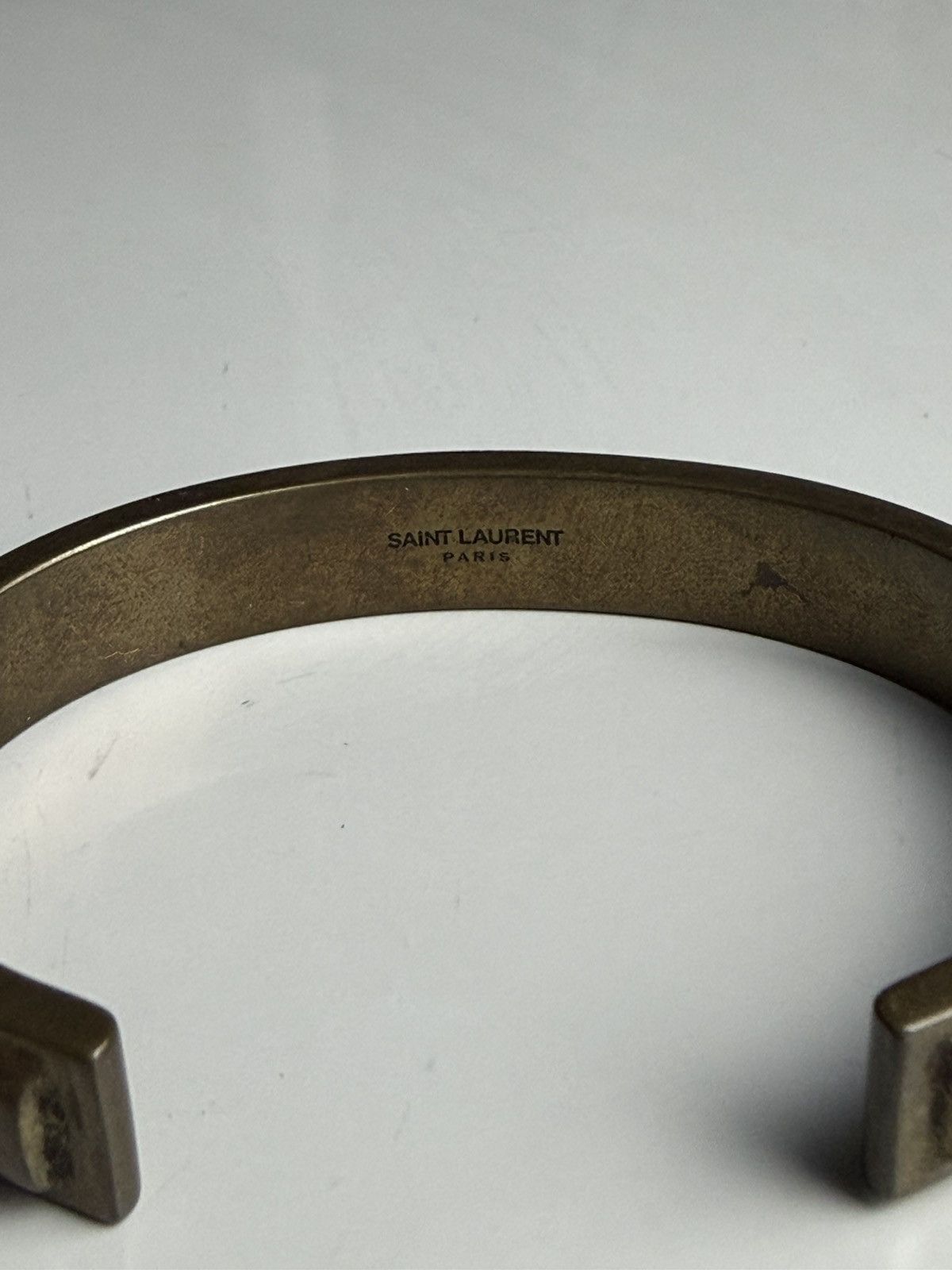 Saint Laurent Paris Saint Laurent Cuff Bracelet - Gold-Tone Brass Size ONE SIZE - 4 Thumbnail