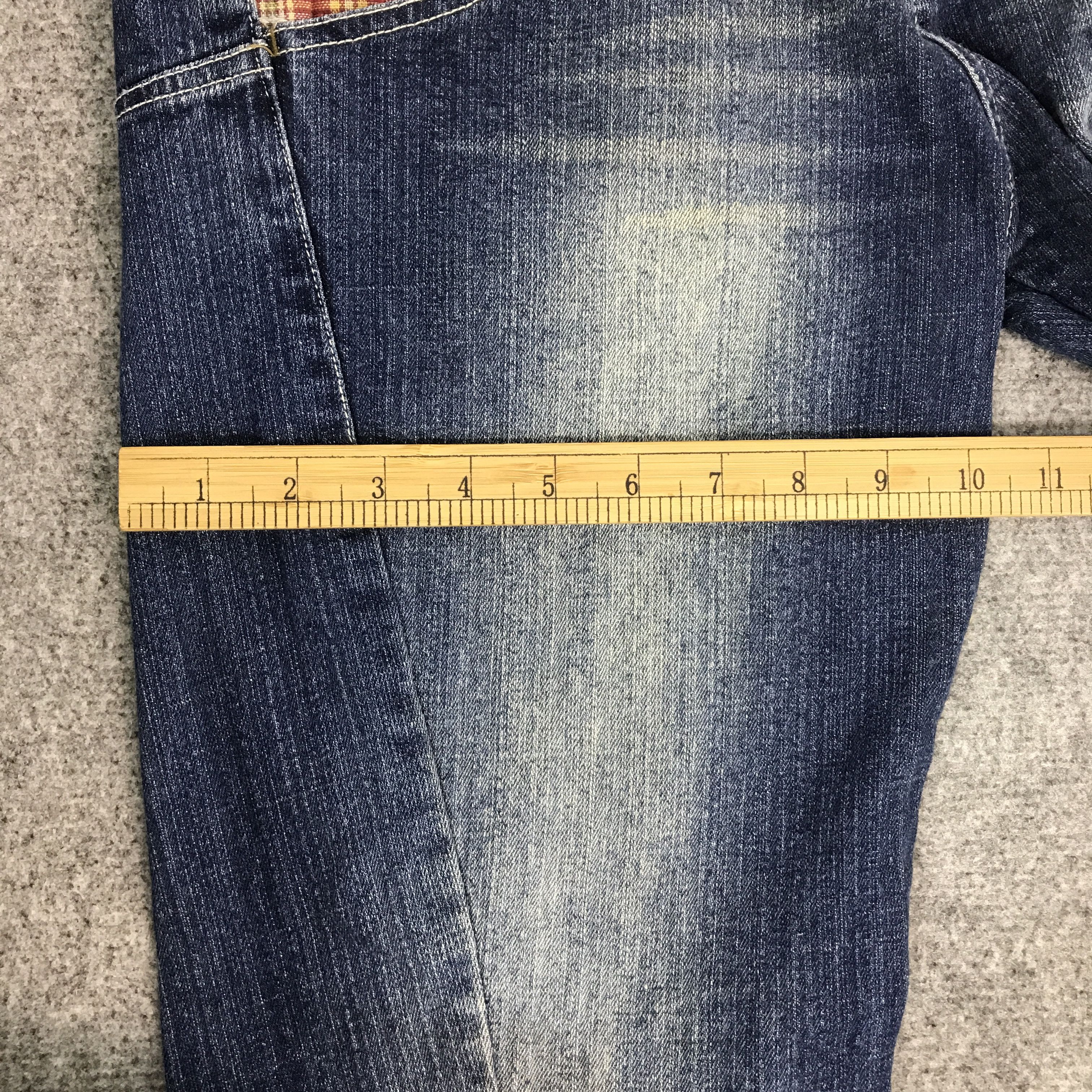 Japanese Brand CONTNO JAPAN DENIM DOUBLE WAIST DESIGN STYLE PANTS Size US 30 / EU 46 - 9 Thumbnail