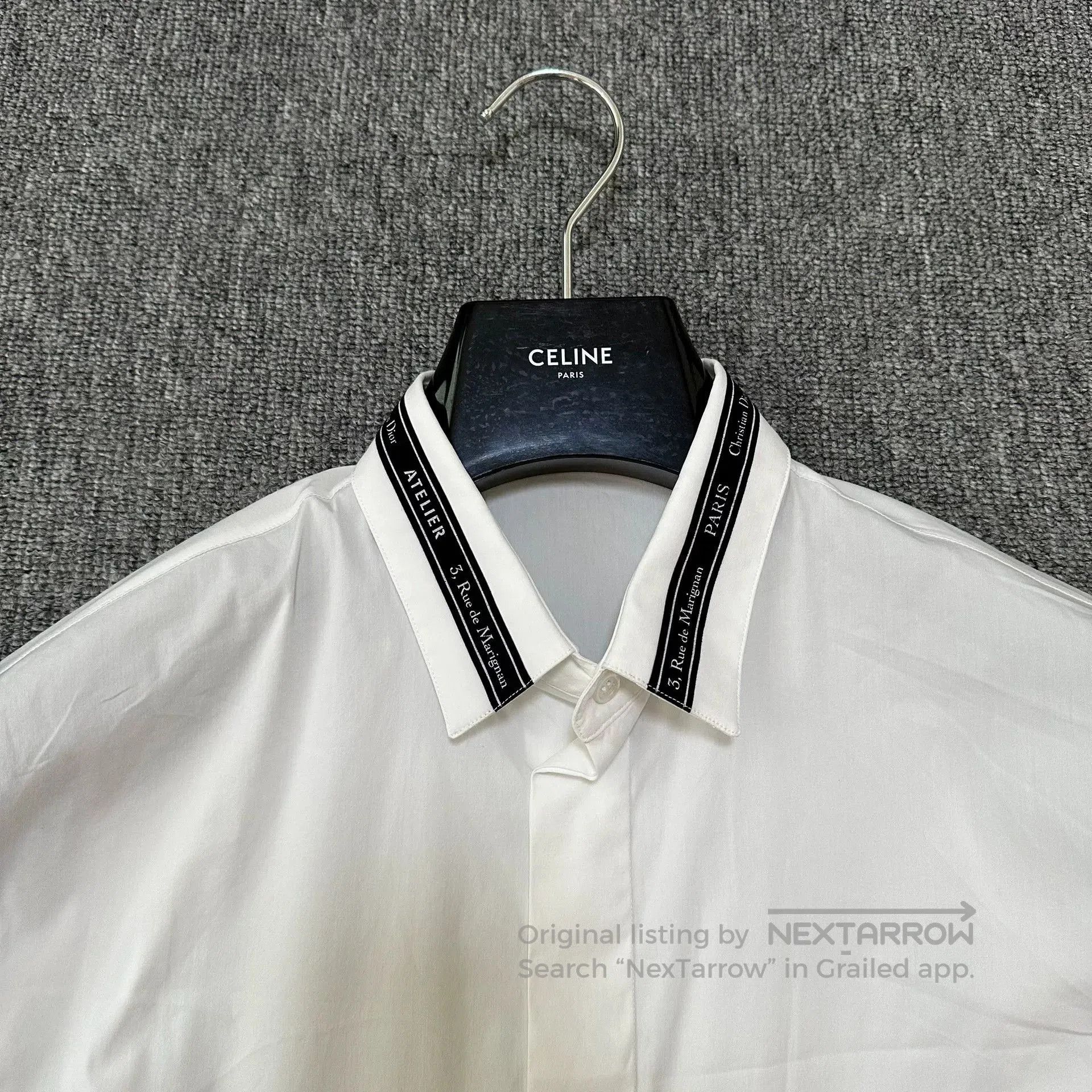 Dior Dior Collar Logo Long Sleeve Shirt. Size US M / EU 48-50 / 2 - 2 Thumbnail