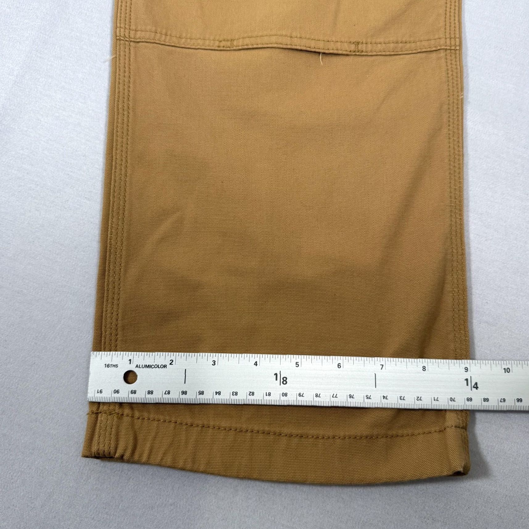 Carhartt Carhartt Rugged Flex Pants Mens 38x32 Brown Canvas Double-Knee Utility Work Pants Carpenter Straight Leg Relaxed Fit Casual, Workwear Mens Brown 38x32 Size US 38 / EU 54 - 6 Thumbnail