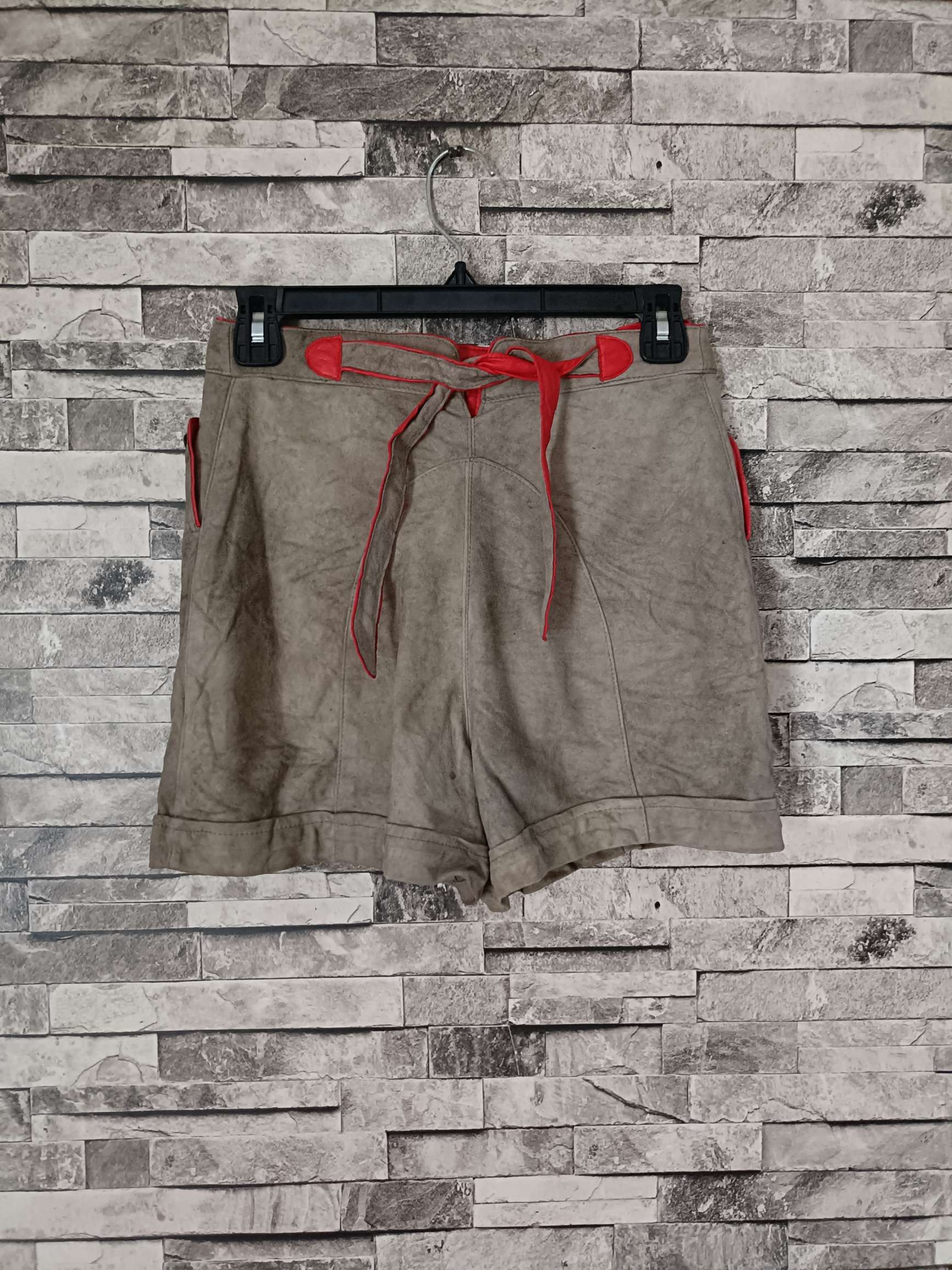 Leather Vintage Knut starringer German leather short pants Size 26" / US 2 / IT 38 - 4 Thumbnail