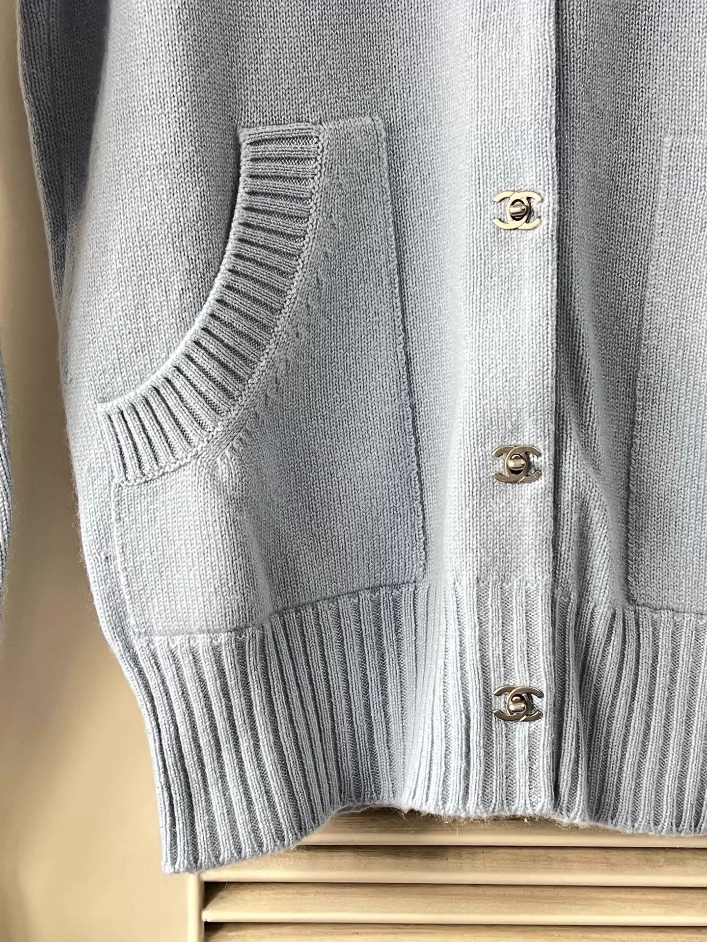 Chanel Chanel Baby Blue Schoolbag Buckle Cardigan 34 Size XS / US 0-2 / IT 36-38 - 5 Thumbnail
