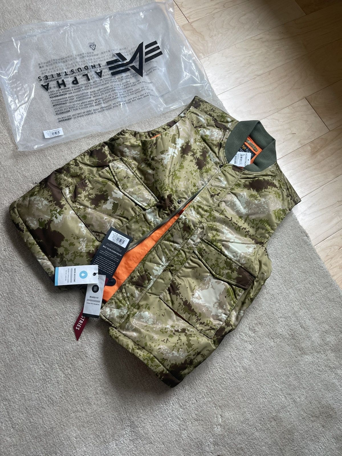 Alpha Industries Alpha Industries men’s vest camo M NWT Size US M / EU 48-50 / 2 - 16 Thumbnail