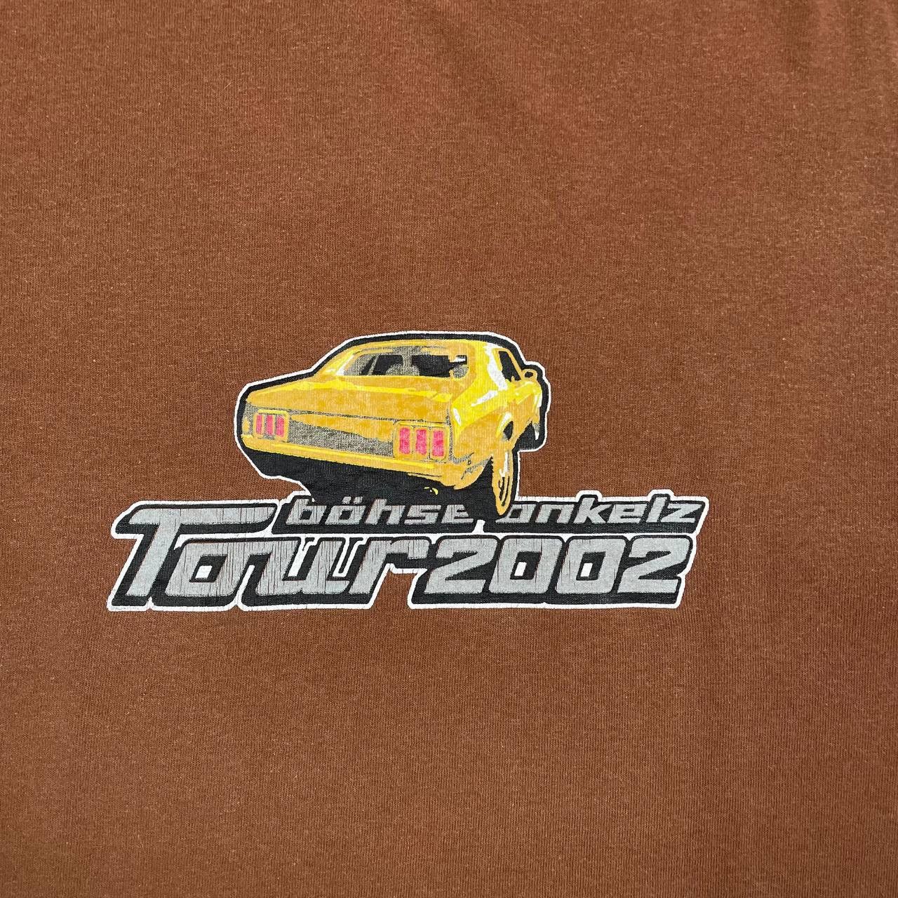 Band Tees Vintage Bohse Onkelz Tour 2002 Dopamine T Shirt Brown L/XL Size US XL / EU 56 / 4 - 4 Thumbnail