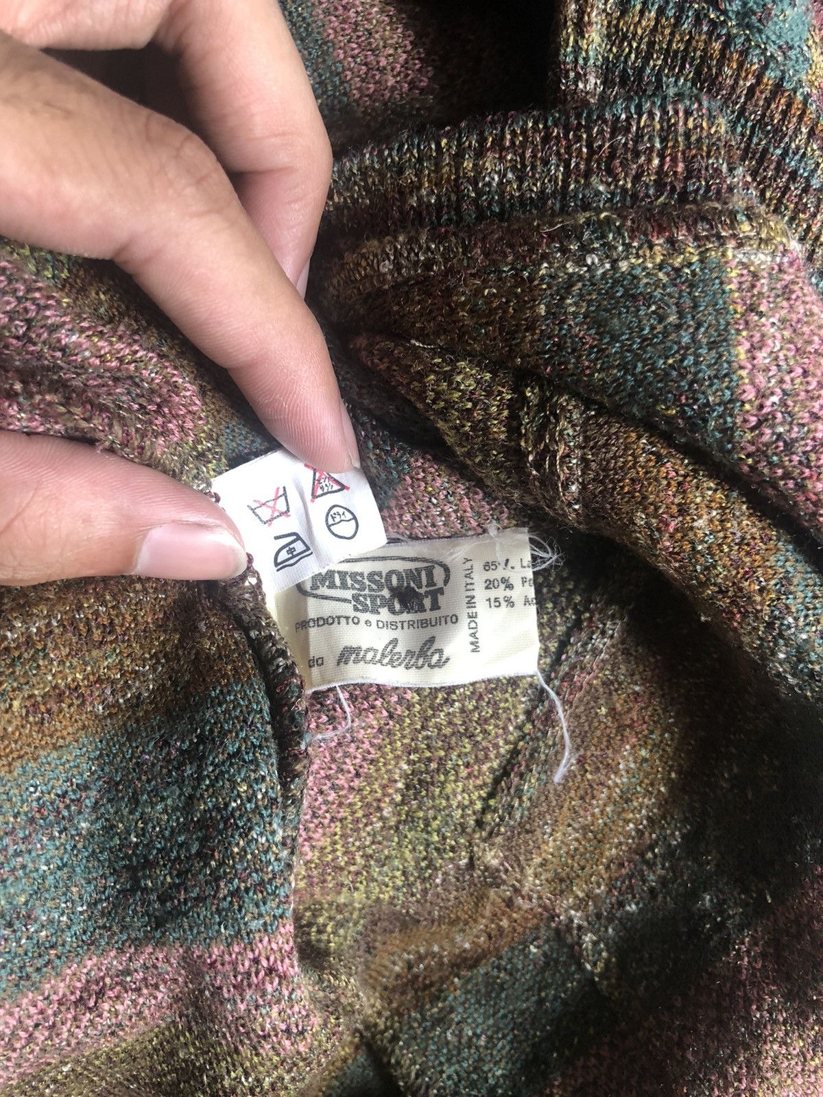 Art Comes First × Missoni × Vintage Vintage Missoni circa 1980s Knitted Cardigan multicolour Size US M / EU 48-50 / 2 - 6 Thumbnail