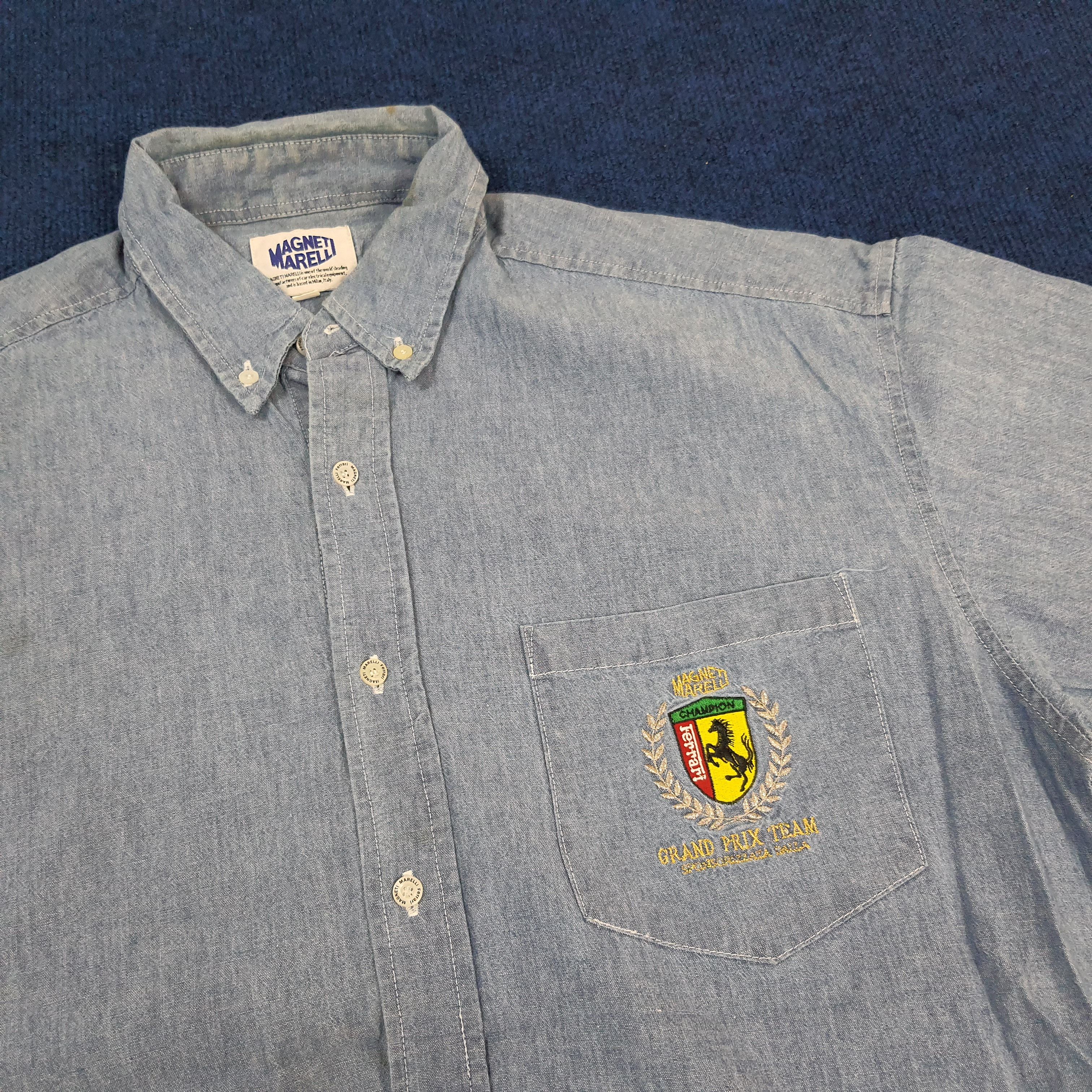 Ferrari × Vintage Vintage Magneti Marelli FERRARI Motorsports Button Shirt Size US L / EU 52-54 / 3 - 2 Thumbnail
