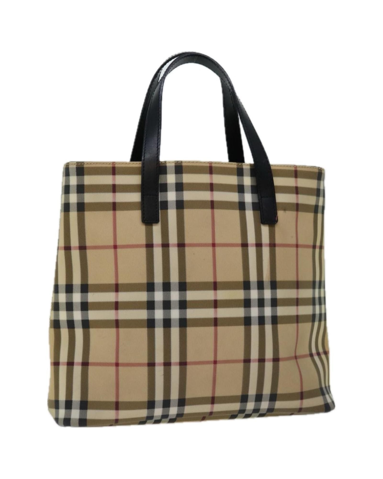 image of Burberry Canvas Shoulder Bag With Metal Fittings in Beige, Women's