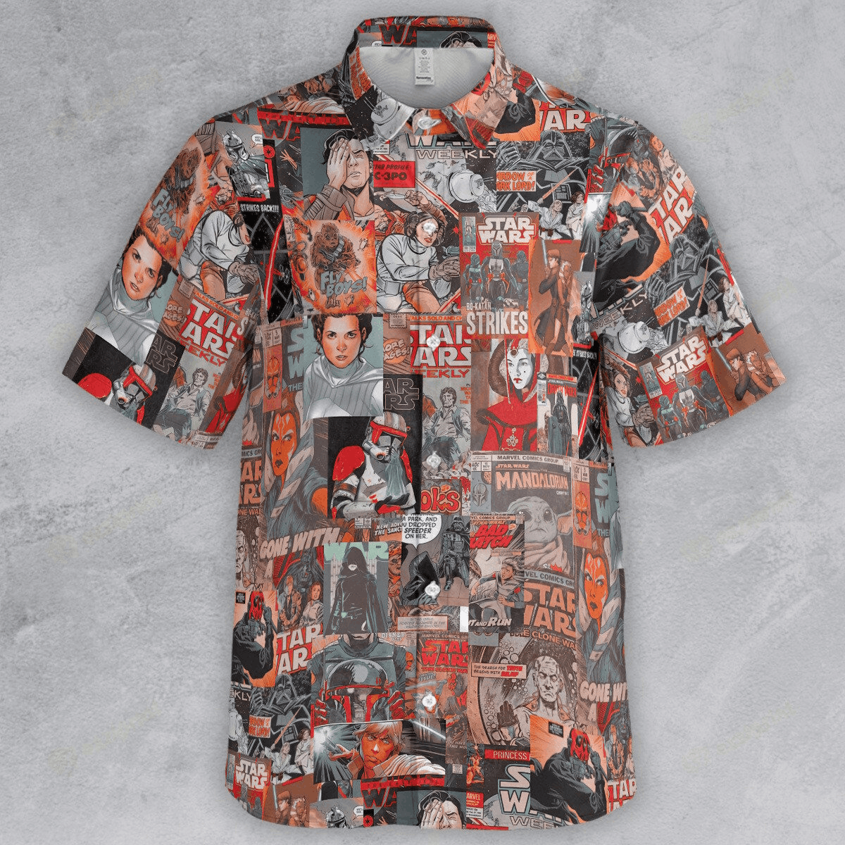 The Unbranded Brand Star Wars Heroes Button Down Shirt – Iconic Jedi Camp Shirt Size US L / EU 52-54 / 3 - 2 Thumbnail