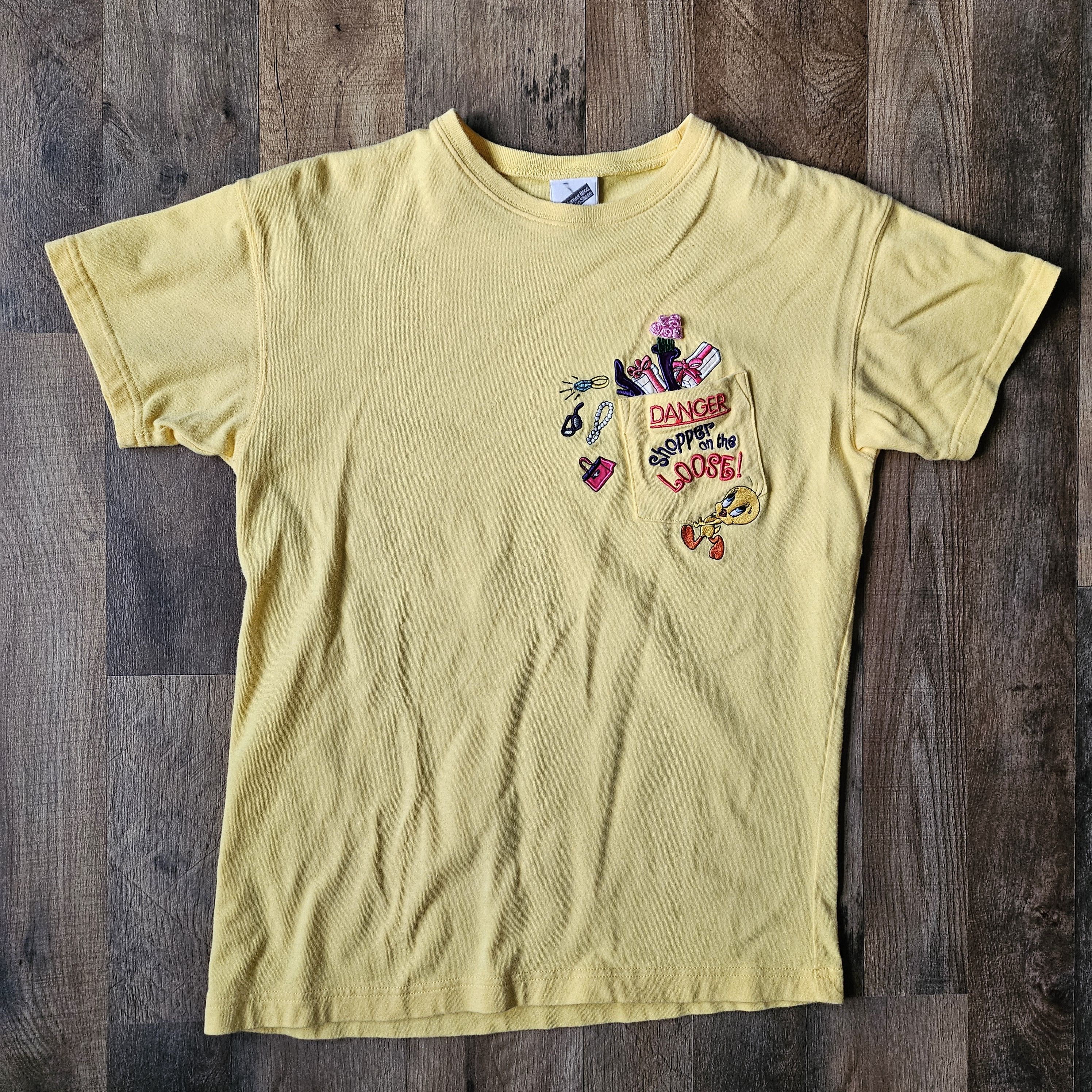 Vintage × Warner Bros Vintage Y2K Warner Bros Tweety Bird T Shirt Yellow Size XS / US 0-2 / IT 36-38 - 1 Thumbnail
