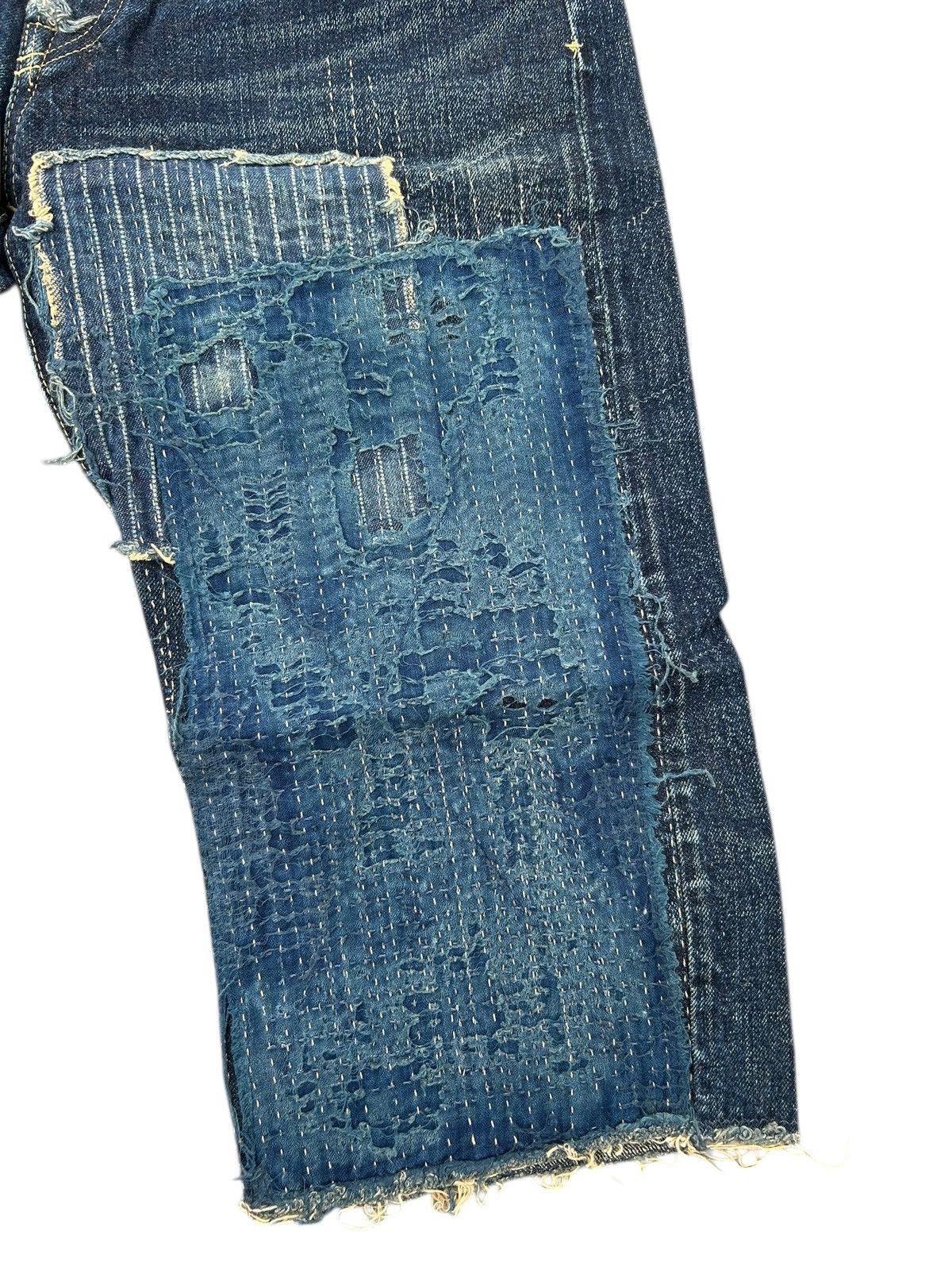 Kapital Kapital Kountry BORO Selvedge Denim Shorts (Kiro Hirata) Size US 31 - 9 Thumbnail