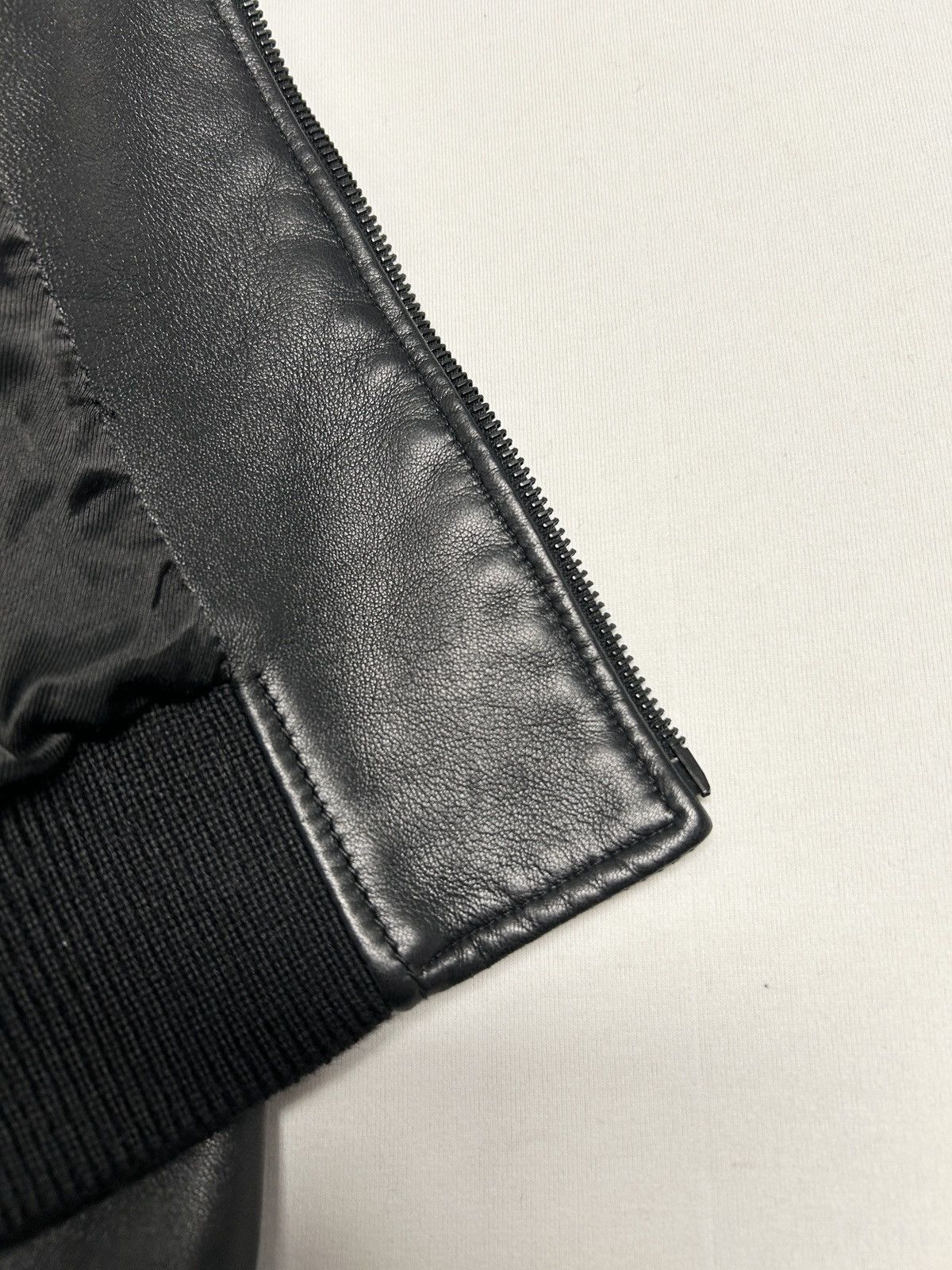 Saint Laurent Paris SS2021 Sample Leather Bomber Jacket Size US M / EU 48-50 / 2 - 9 Thumbnail