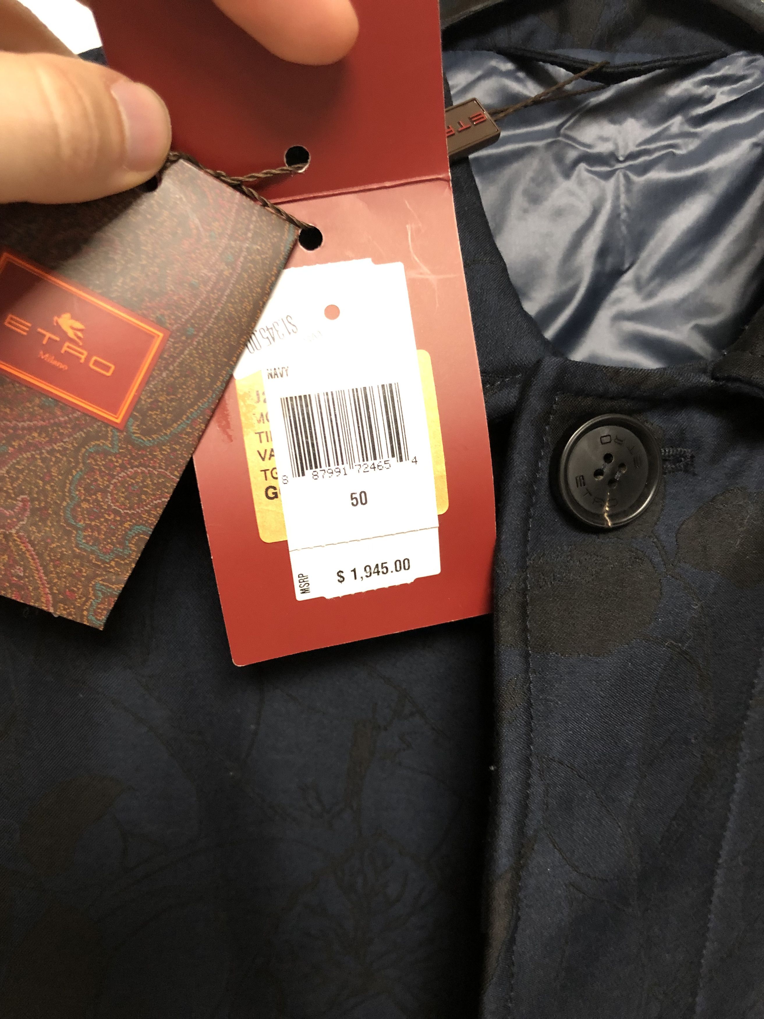 Etro Etro Thick Raincoat/Parka Size 50 Made in Italy Size US M / EU 48-50 / 2 - 18 Thumbnail