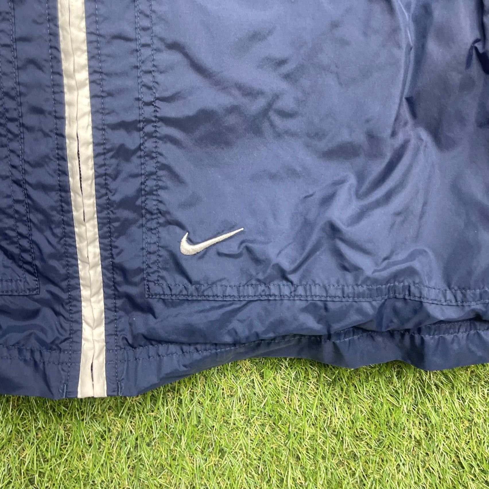 Nike Nike Jacket Mens XL Blue Colorblock Hooded Full Zip Windbreaker Swoosh Size US XL / EU 56 / 4 - 3 Thumbnail