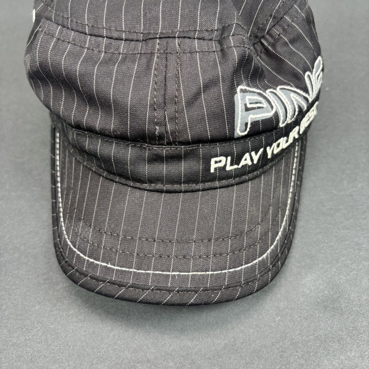 PING PING play your best stitched logo black pinstripe golf hat Size ONE SIZE - 11 Thumbnail