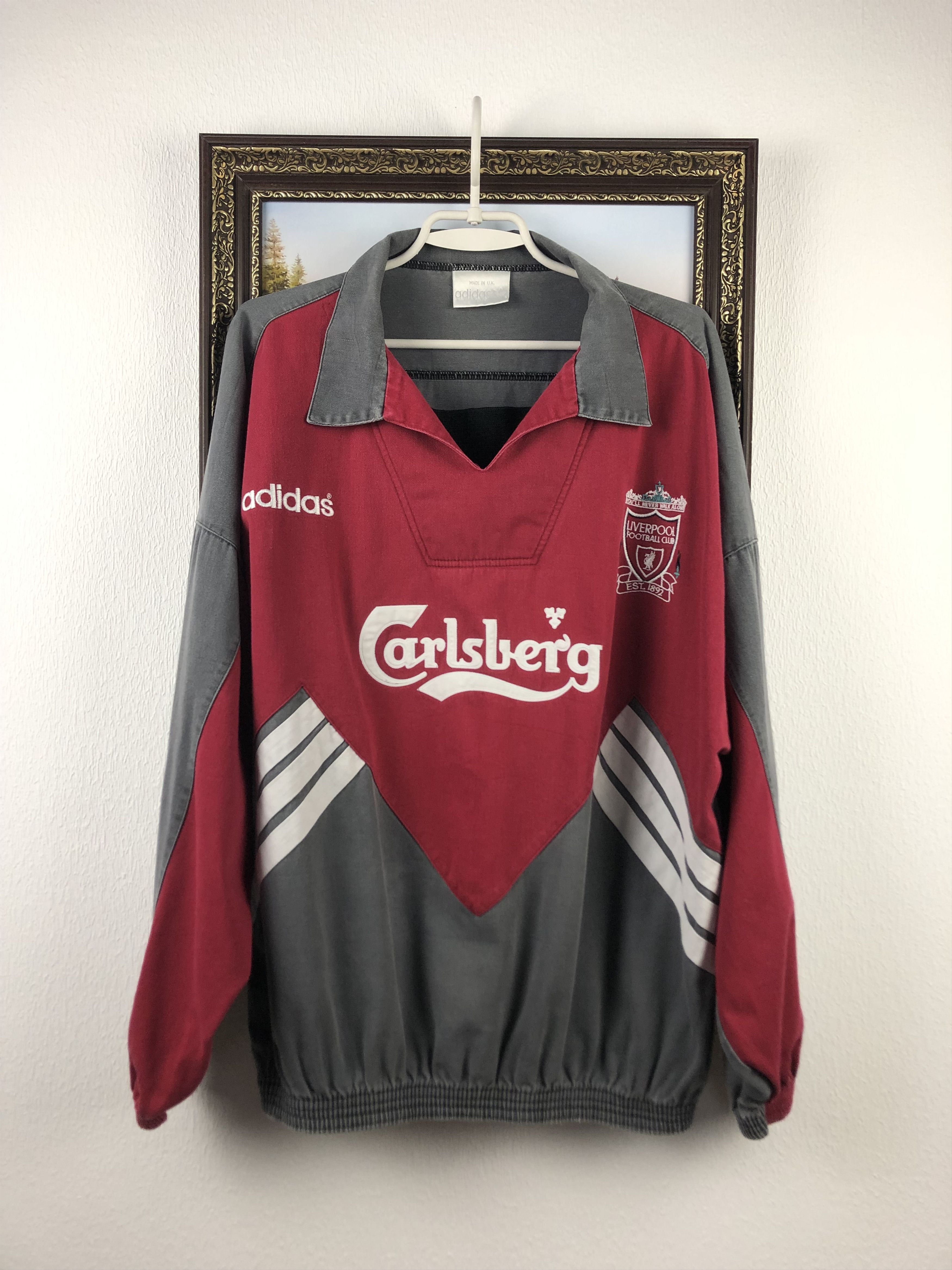 Vintage liverpool adidas sweatshirt sales