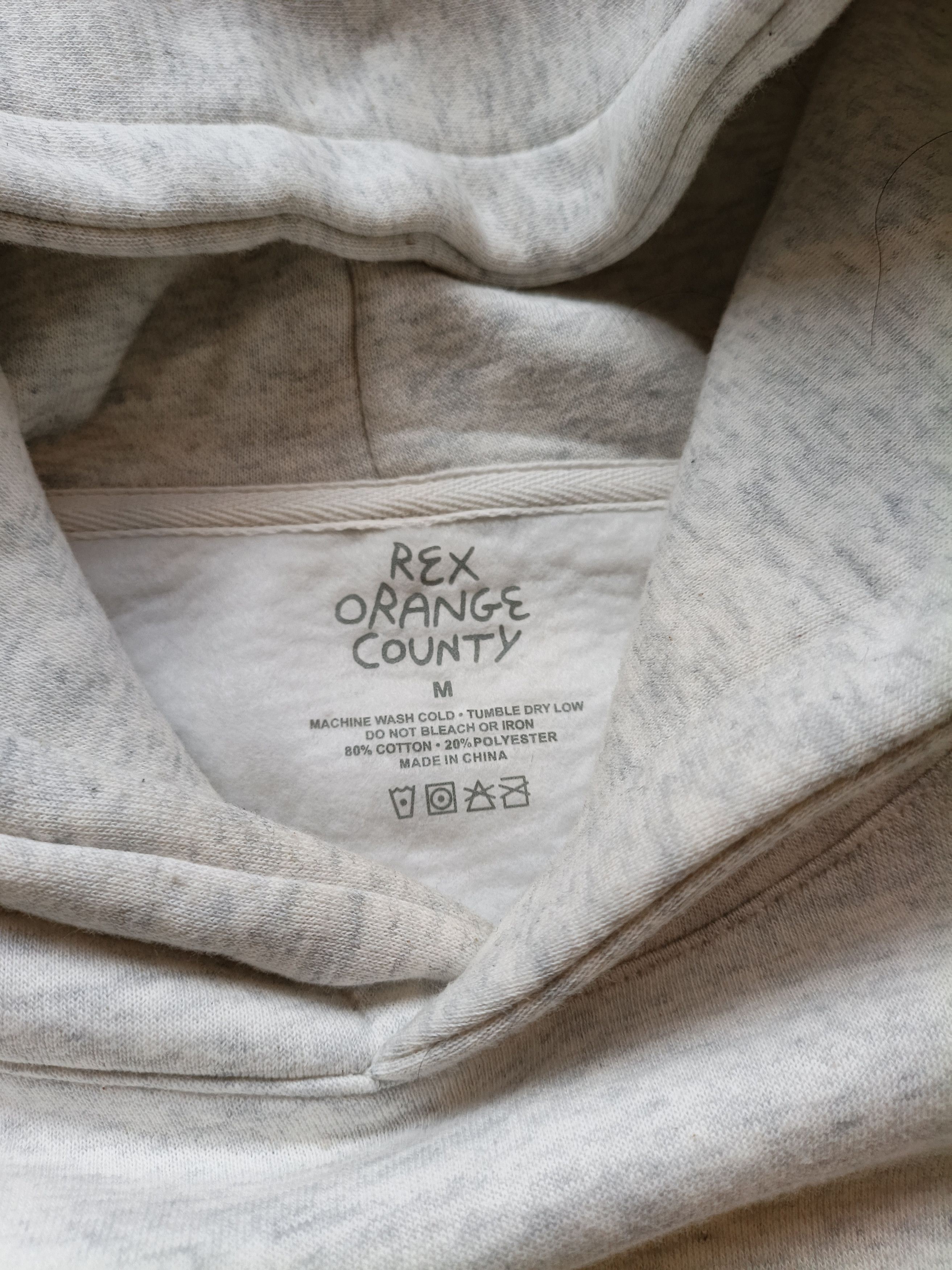 Band Tees Rex Orange County Hoodie – Embroidered Spellout –Indie Merch Size US M / EU 48-50 / 2 - 5 Thumbnail