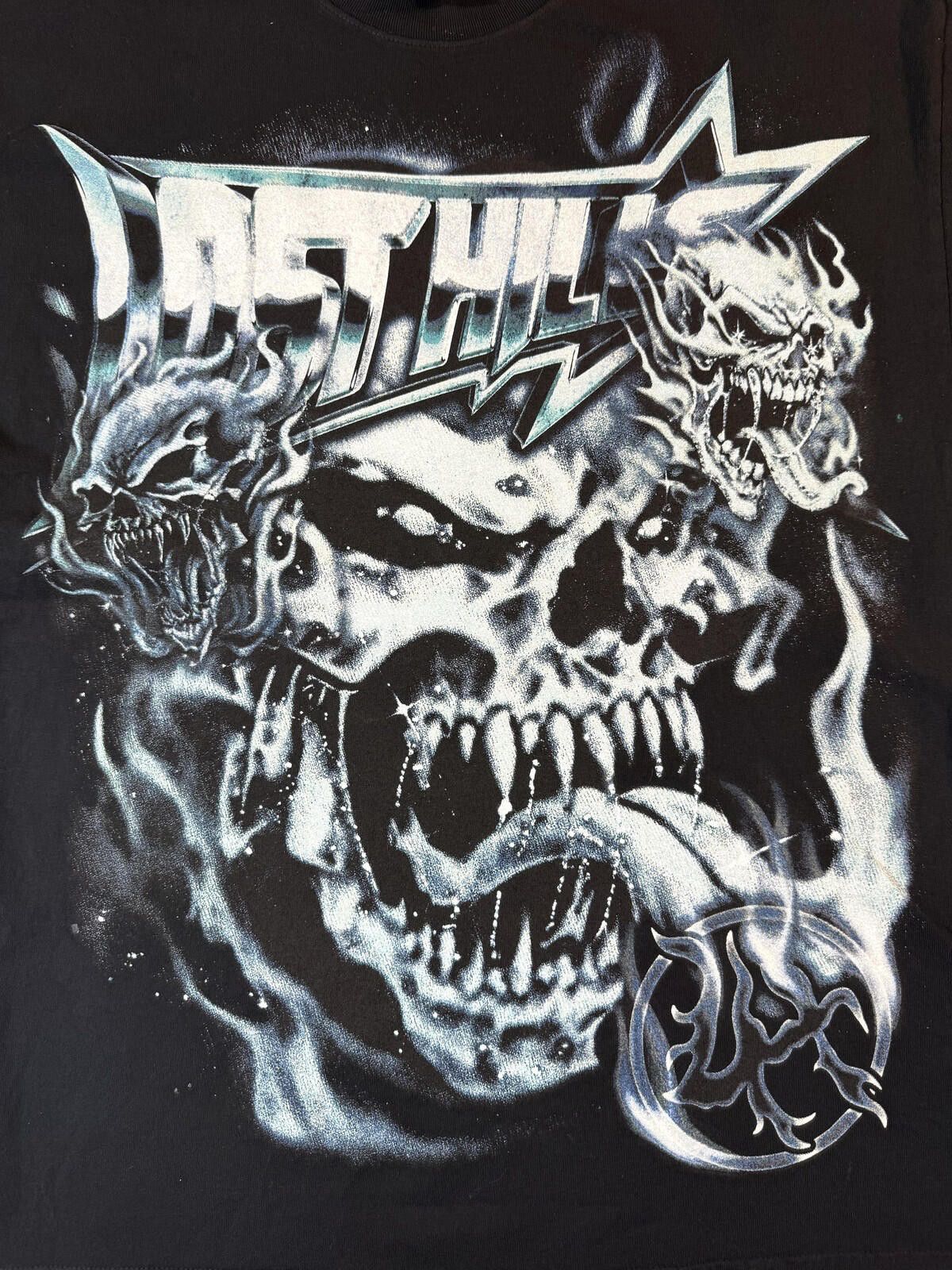 Lost hills Lost Hills Shirt Mens M Black Skull Flames Streetwear Metal Size US M / EU 48-50 / 2 - 2 Thumbnail