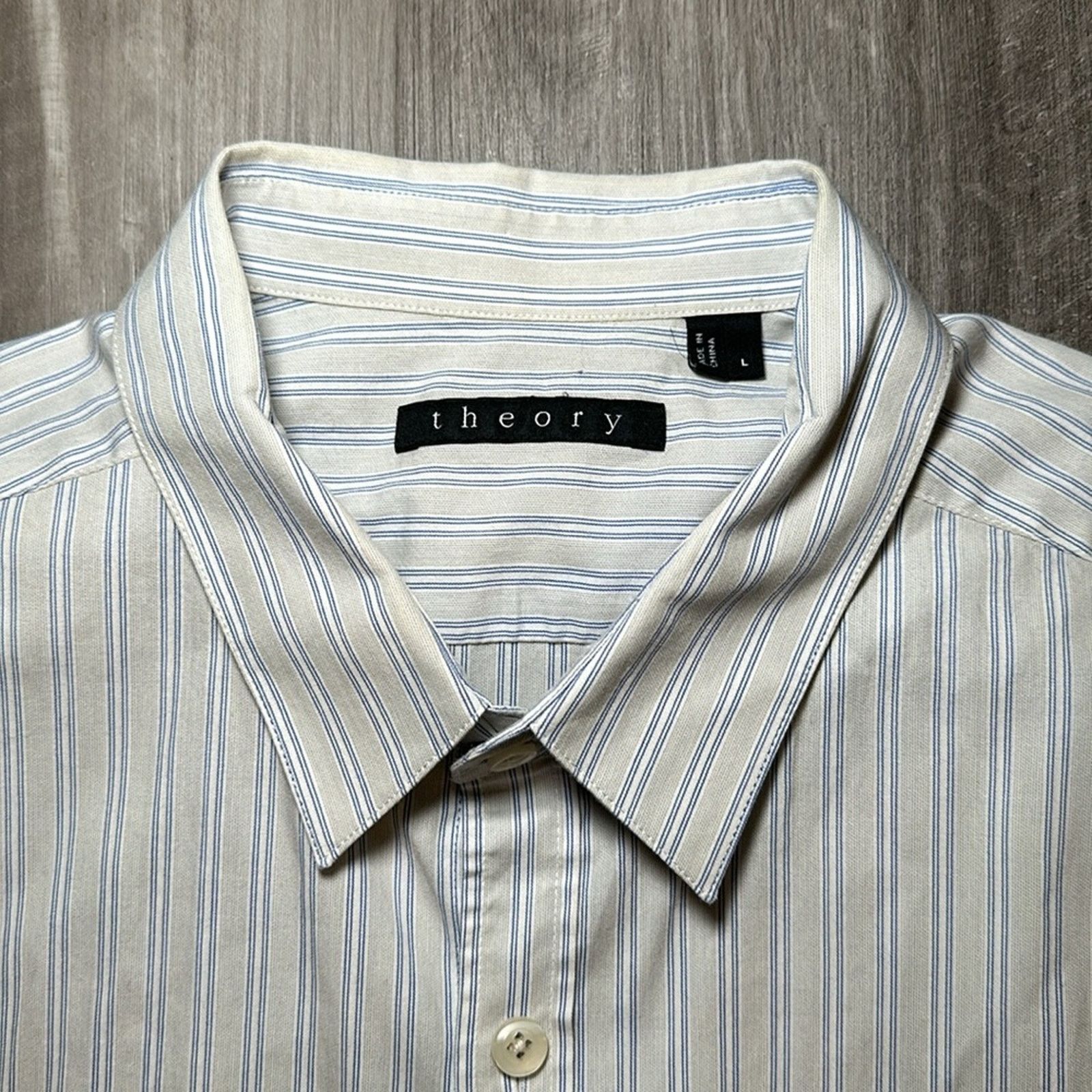 Theory Theory Zack Long Sleeve Button Down - Large Size US L / EU 52-54 / 3 - 5 Thumbnail