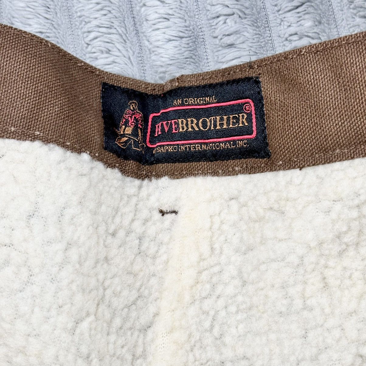 Other Five Brother Pants Mens 40x30 Brown Sherpa Lined Double Knee Size US 40 / EU 56 - 14 Thumbnail