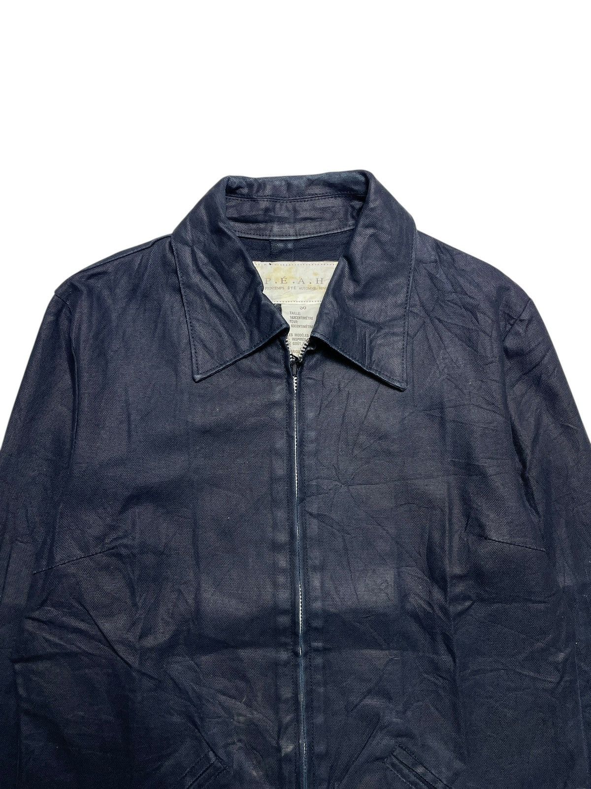 Yasuyuki Ishii 2000’s Peah By Ball - Cotton Waxed Worker Jacket Size US S / EU 44-46 / 1 - 2 Thumbnail