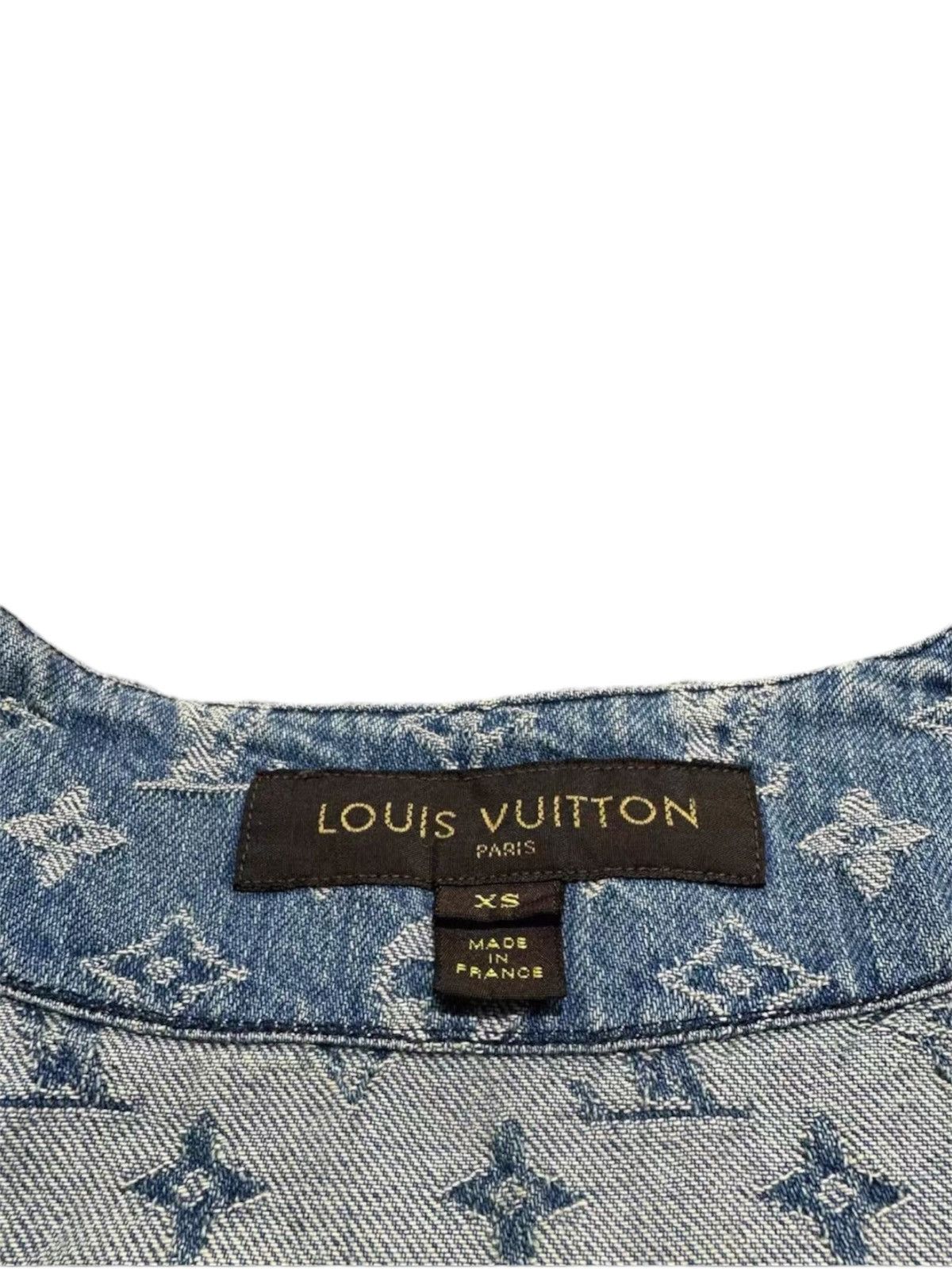 Louis Vuitton × Supreme Louis Vuitton X Supreme XS baseball Jersey Denim Monogram Size US XS / EU 42 / 0 - 9 Thumbnail