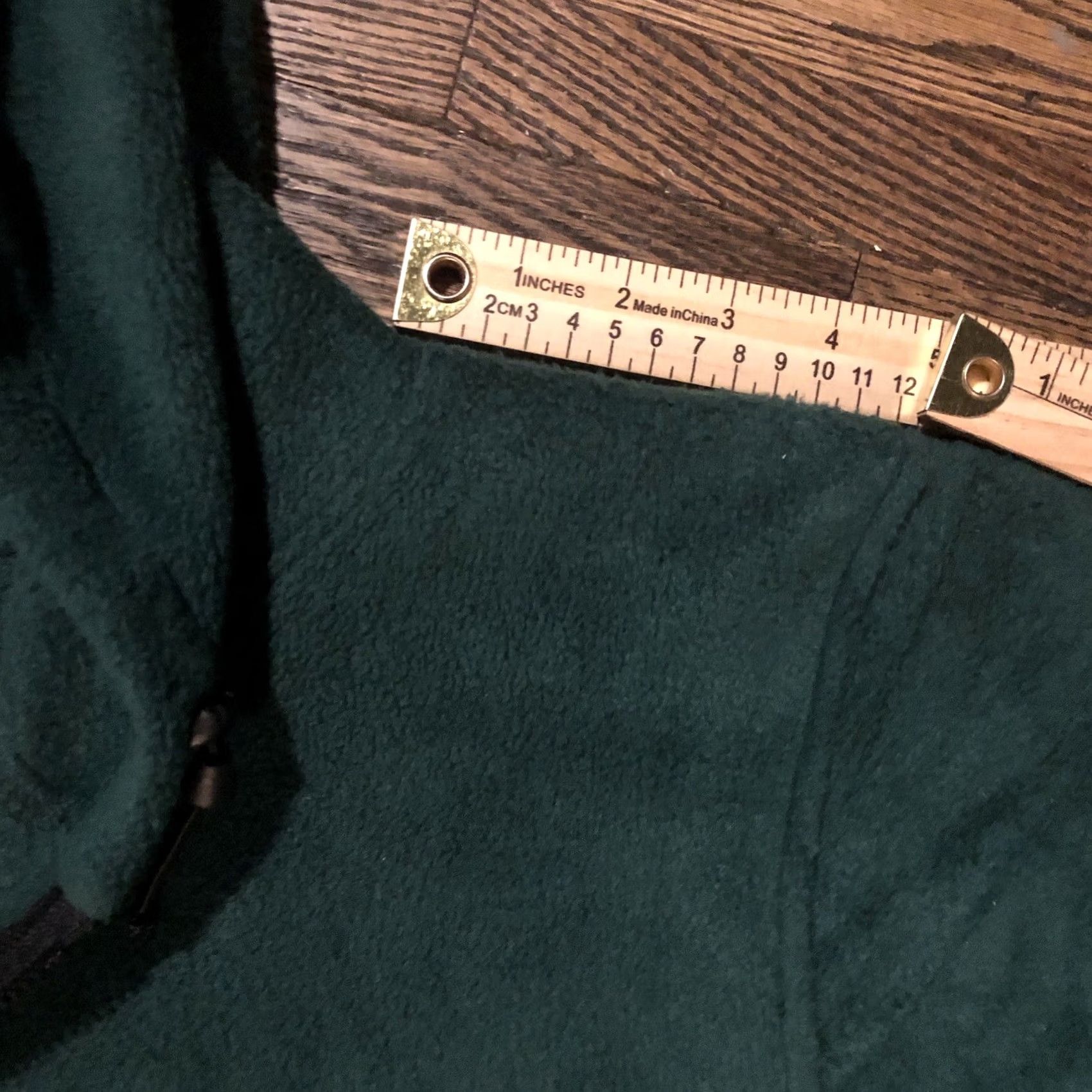 Vintage VINTAGE Mazmania Women's XS Solid Green Soft Fleece Hooded Zip Jacket USA 90s Size XS / US 0-2 / IT 36-38 - 3 Thumbnail