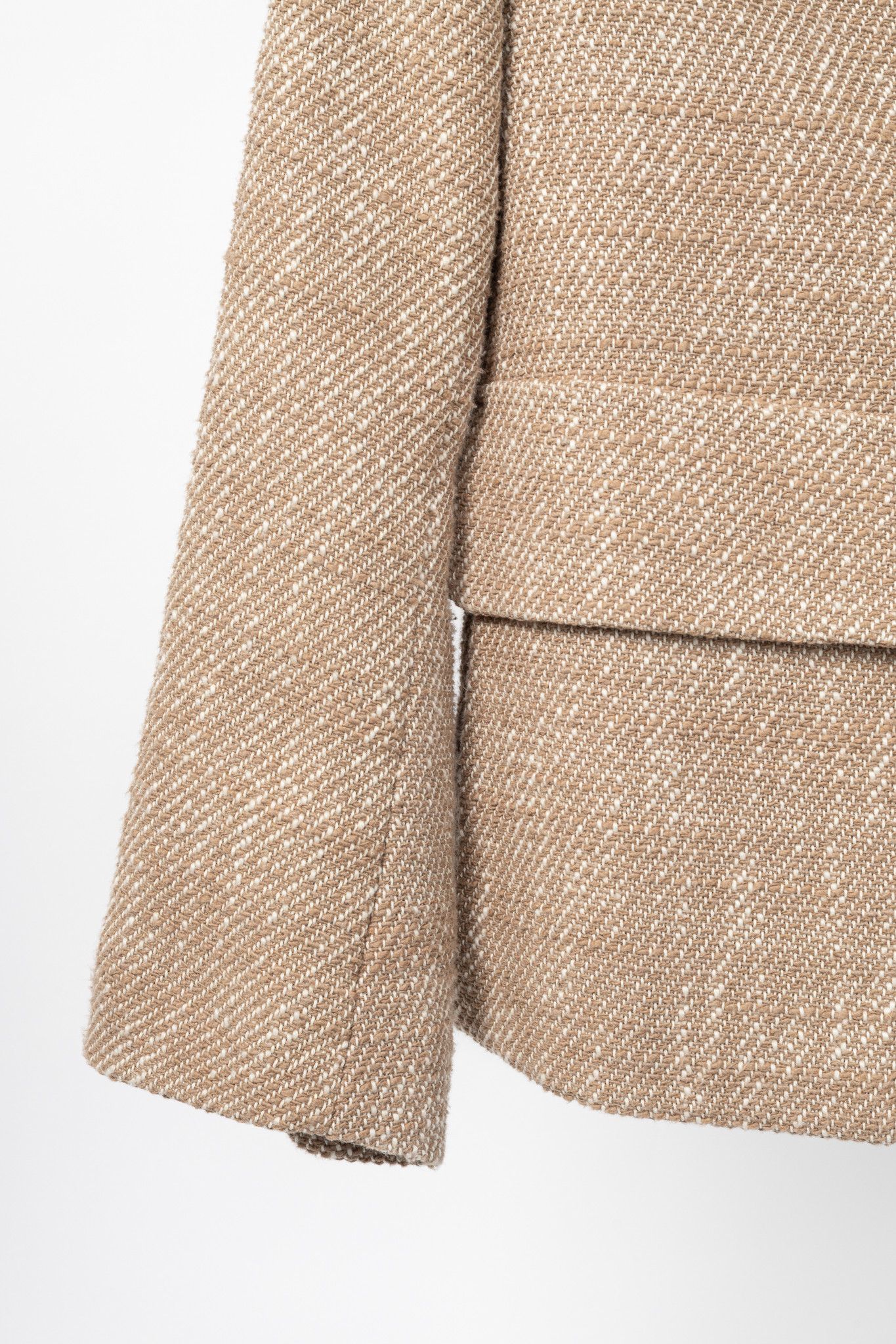 Luisa Cerano Luisa Cerano Brown Cotton Knit-Tweed Fringed Field Jacket Size M / US 6-8 / IT 42-44 - 6 Thumbnail