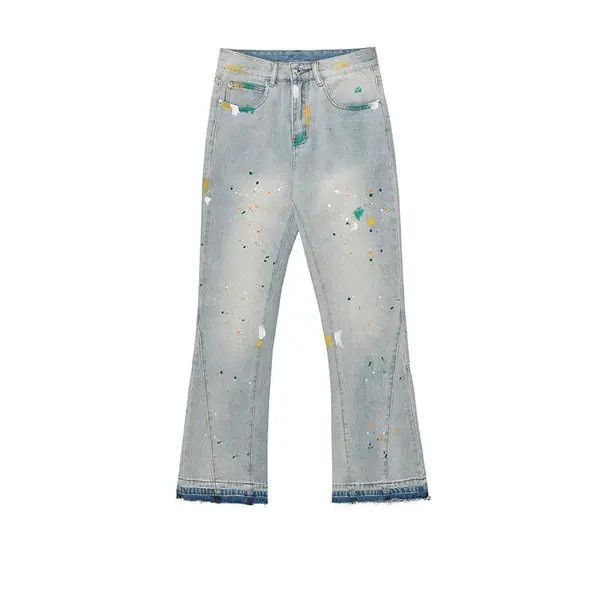 VIBE paint fade flare damaged jeans Size US 30 / EU 46 - 4 Thumbnail