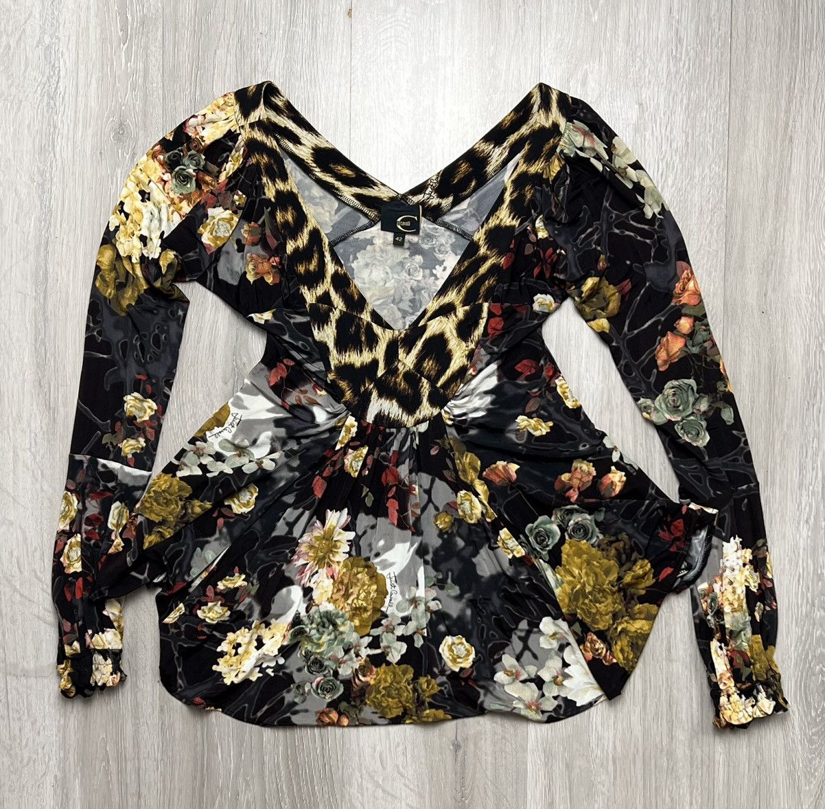Just Cavalli Just Cavalli Floral Blouse Size 42 Size M / US 6-8 / IT 42-44 - 1 Thumbnail