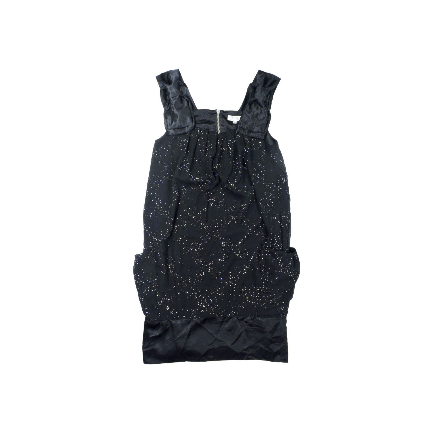 Lanvin LANVIN EN BLUE STARLESS SLEEVELESS RIBBON COCOON MINI DRESS Size XS / US 0-2 / IT 36-38 - 1 Thumbnail